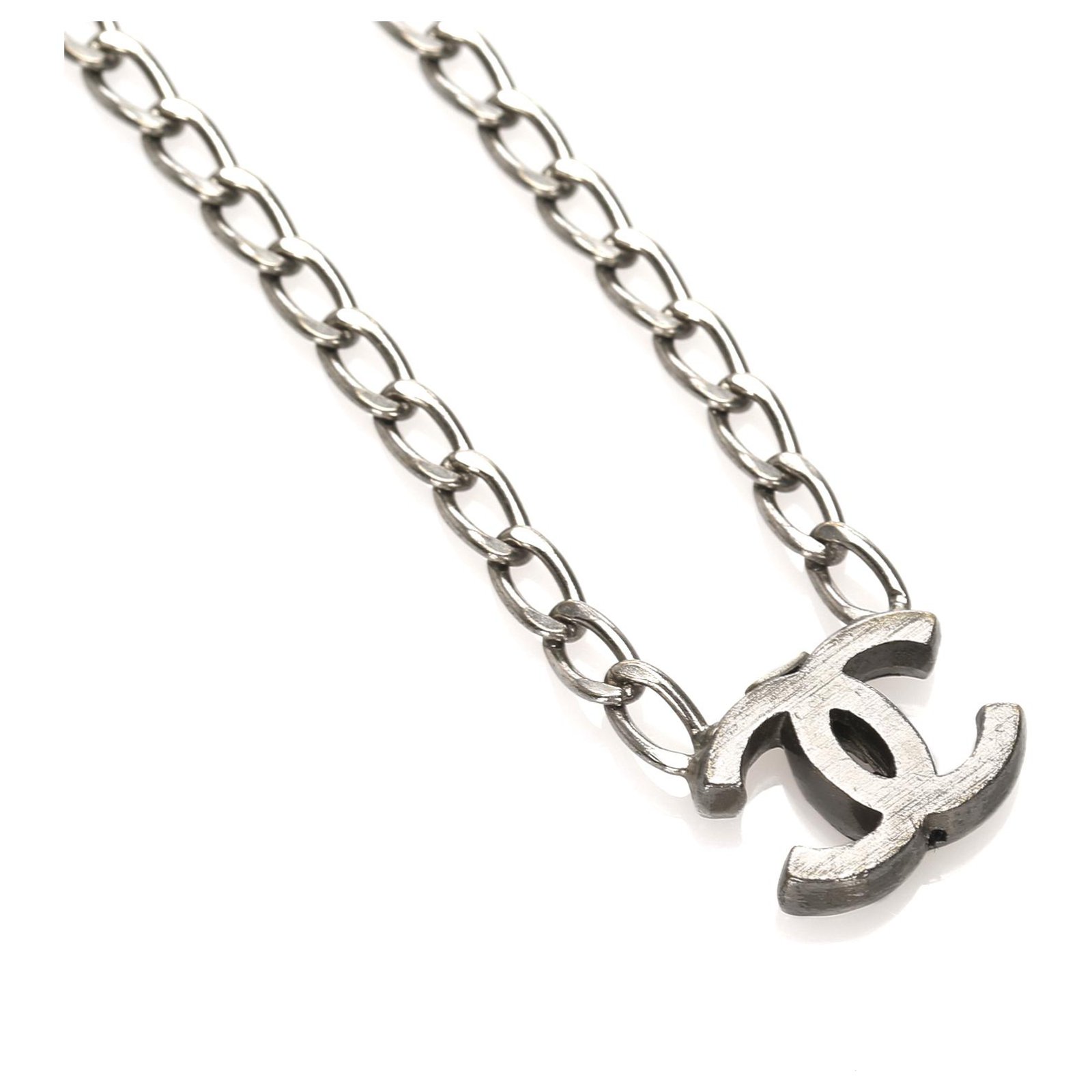 Chanel small silver cc rhinestones Silvery Metal ref.226201 - Joli Closet