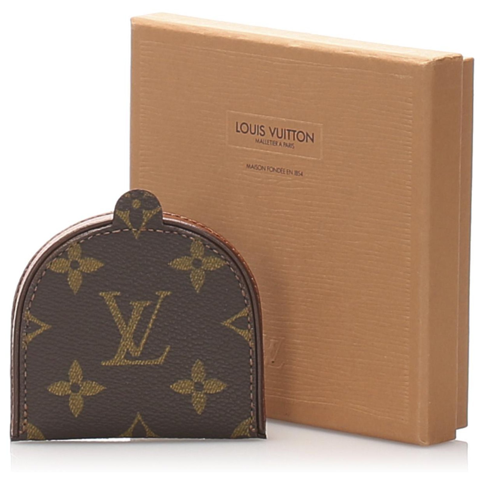 Louis Vuitton Brown Monogram Porte-Monnaie Cuvette Coin Purse Cloth  ref.203721 - Joli Closet