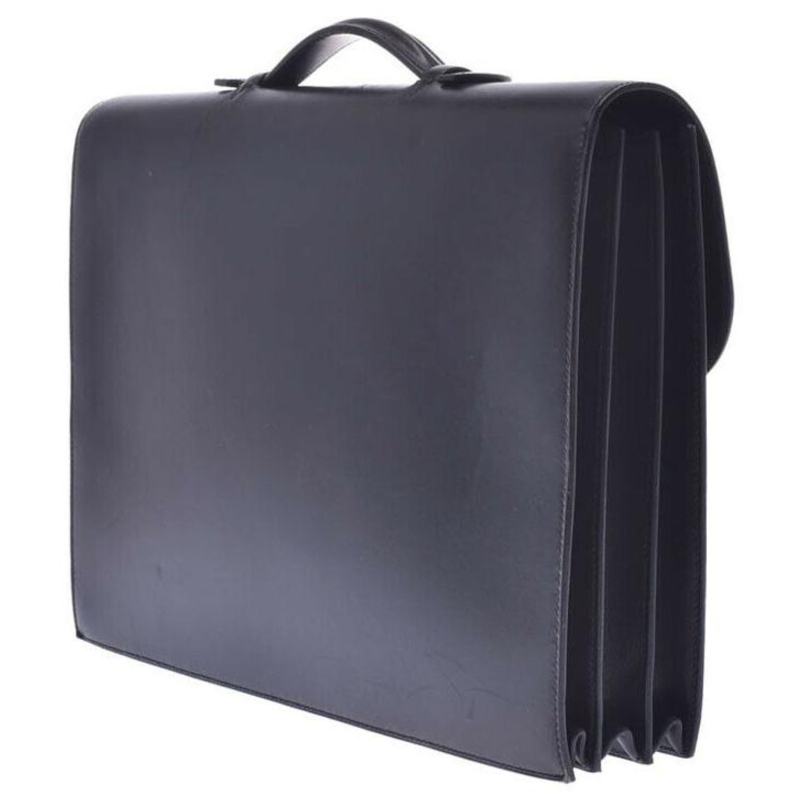 Hermès Briefcase Black Leather ref.203776 - Joli Closet