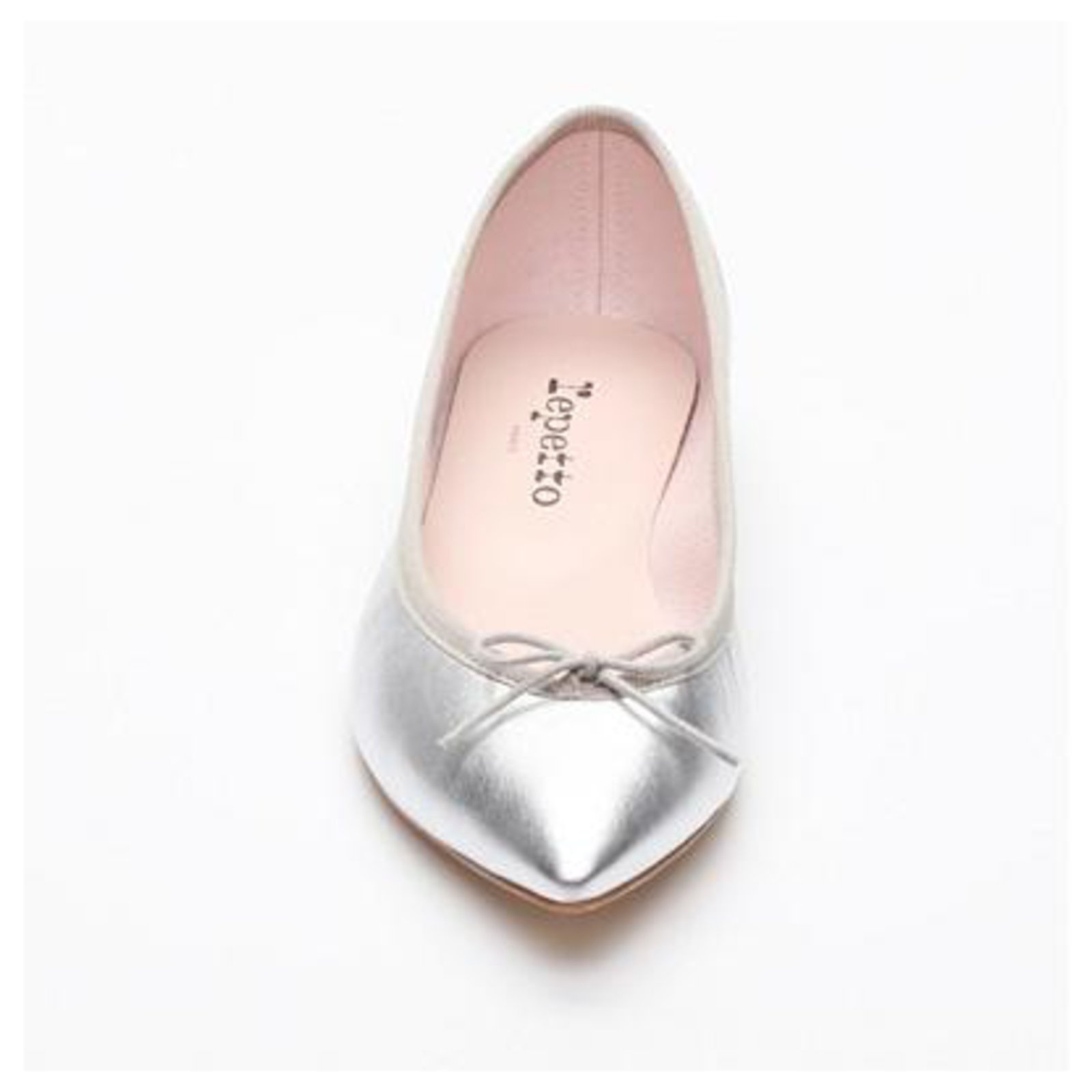 Repetto Brigitte Silvery Leather ref.203796 - Joli Closet