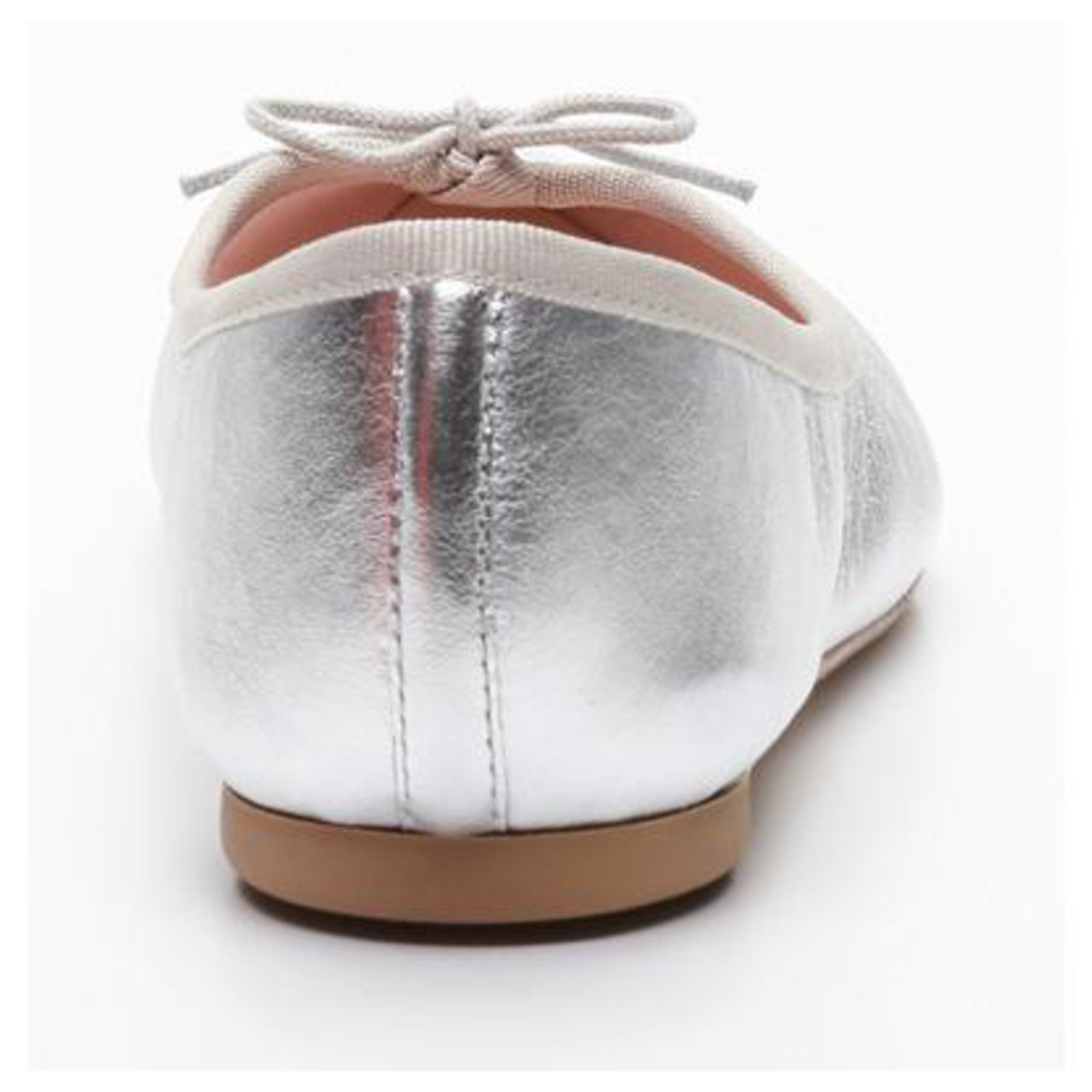 Repetto Brigitte Silvery Leather ref.203796 - Joli Closet