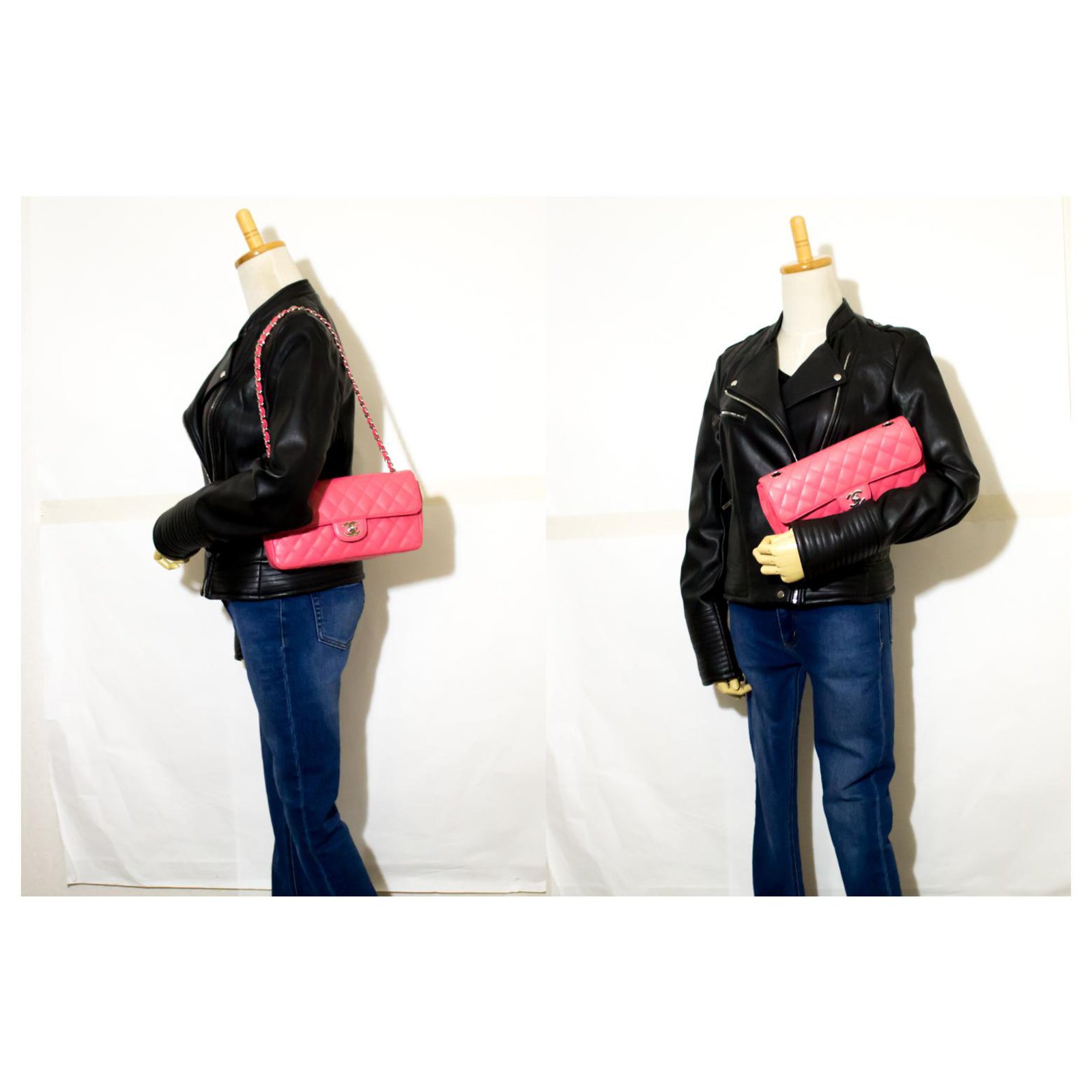CHANEL Caviar Handbag Top Handle Bag Black Flap Leather Gold ref.204005 -  Joli Closet
