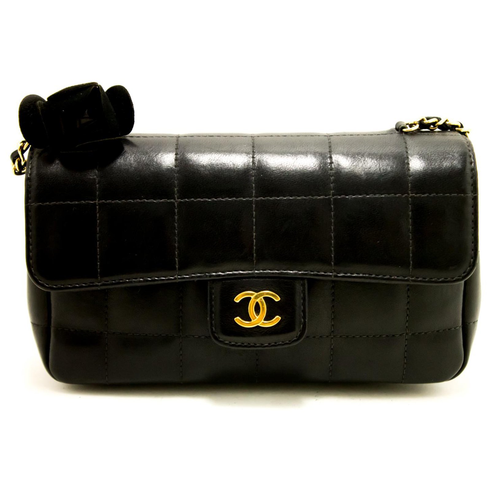 leather chanel deauville bag