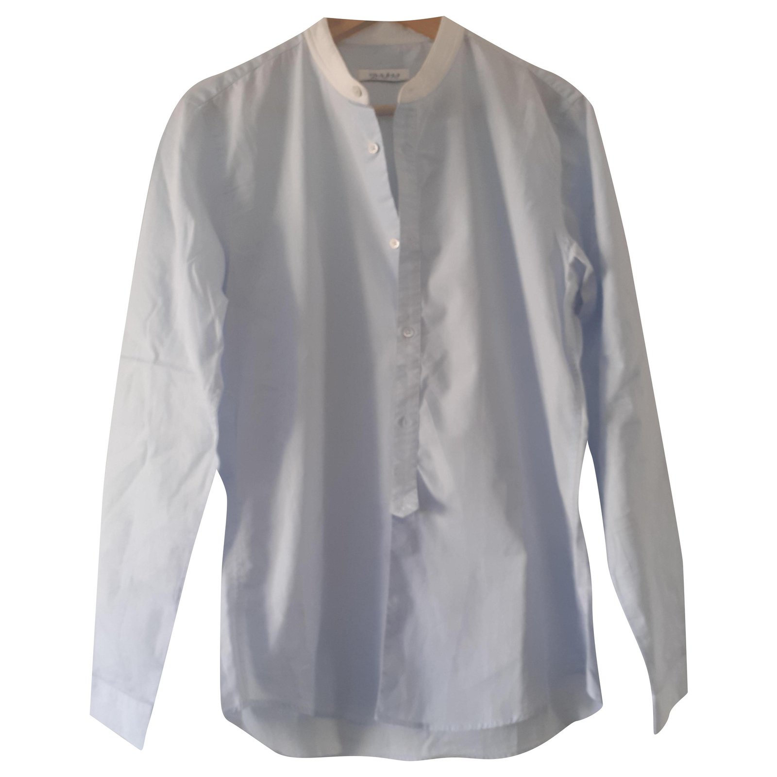 Sandro Shirts Light blue Cotton ref.204183 - Joli Closet