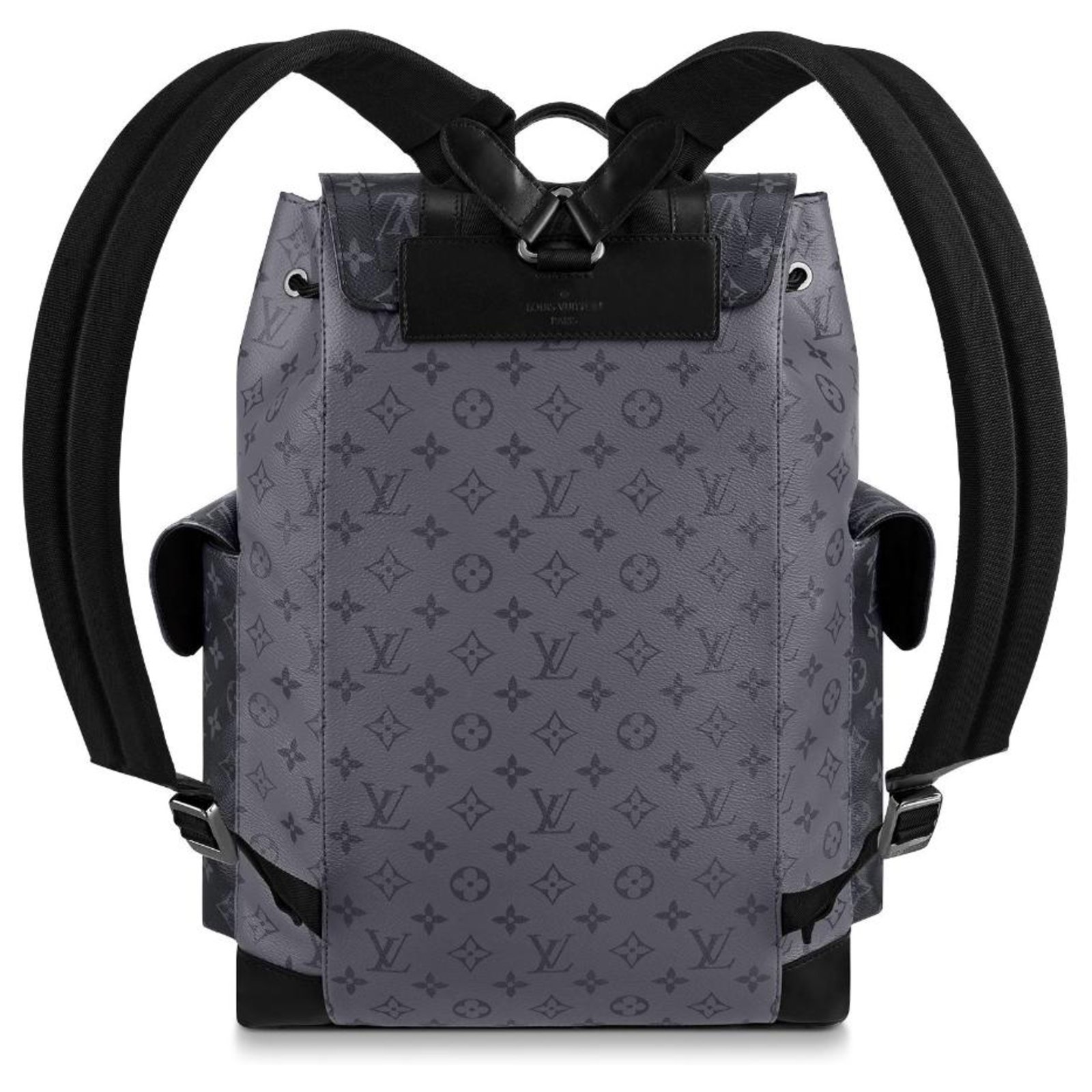 Louis Vuitton Christopher backpack LV Grey Leather ref.204195 - Joli Closet