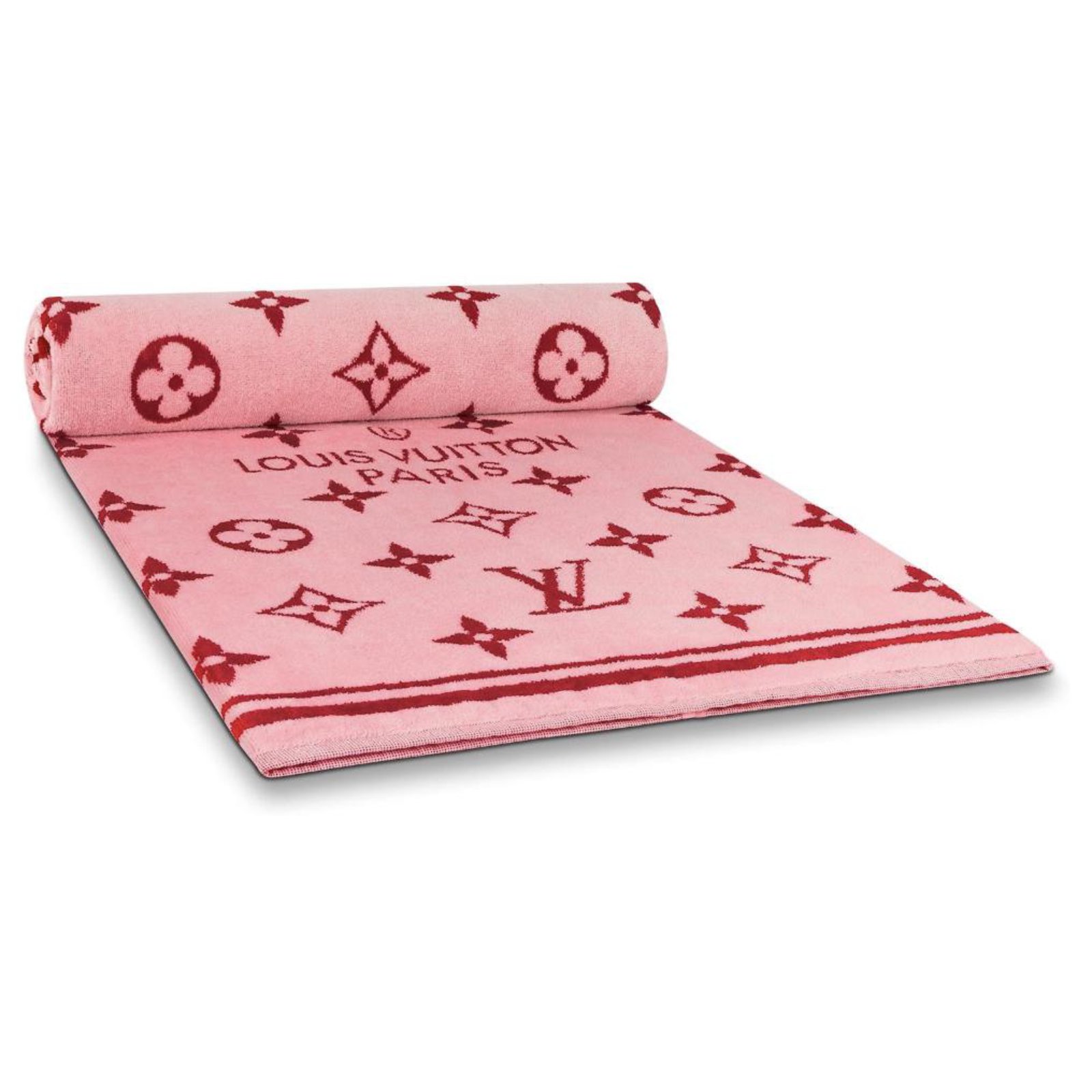 Louis Vuitton LV beach towel escale Pink Cotton ref.204256 - Joli Closet