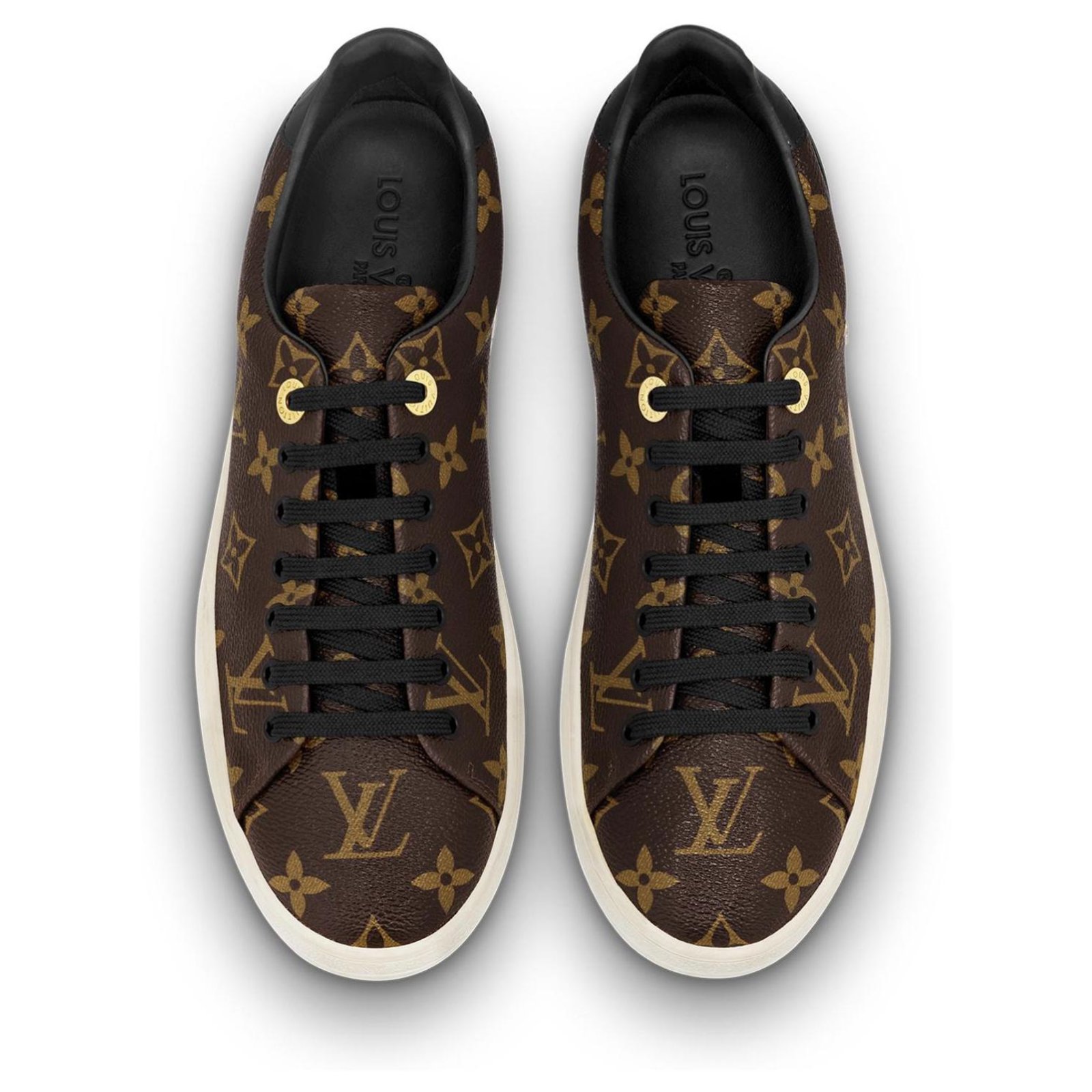 Frontrow leather trainers Louis Vuitton Brown size 38.5 IT in