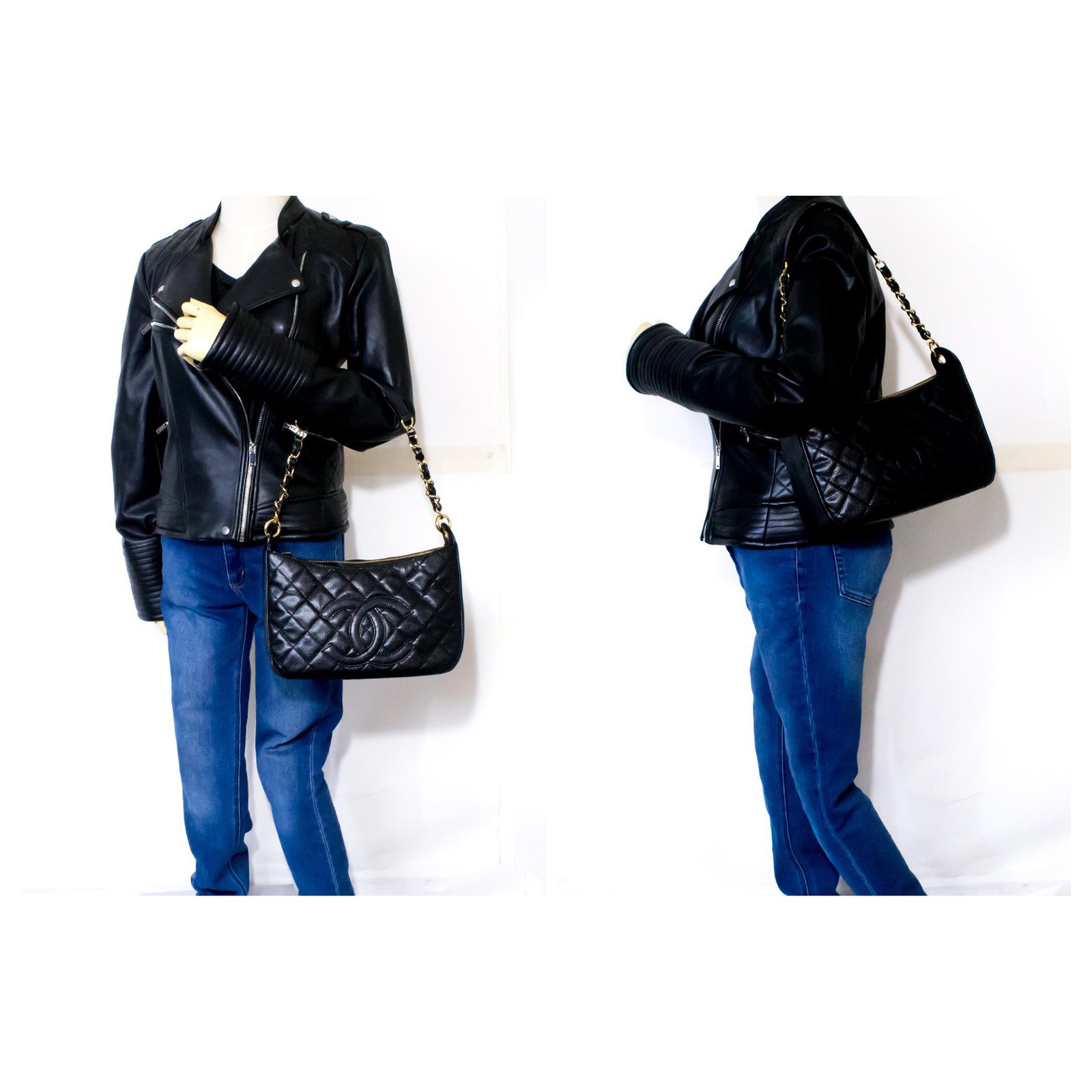 Chanel Black CC Patent Leather Shoulder Bag ref.215668 - Joli Closet