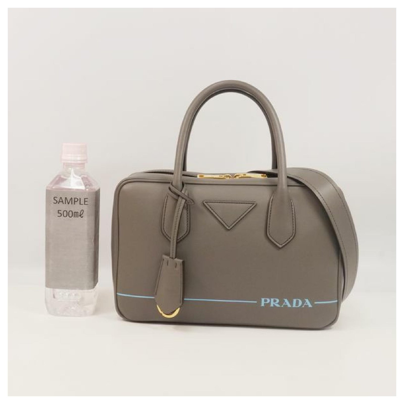 prada gray handbag