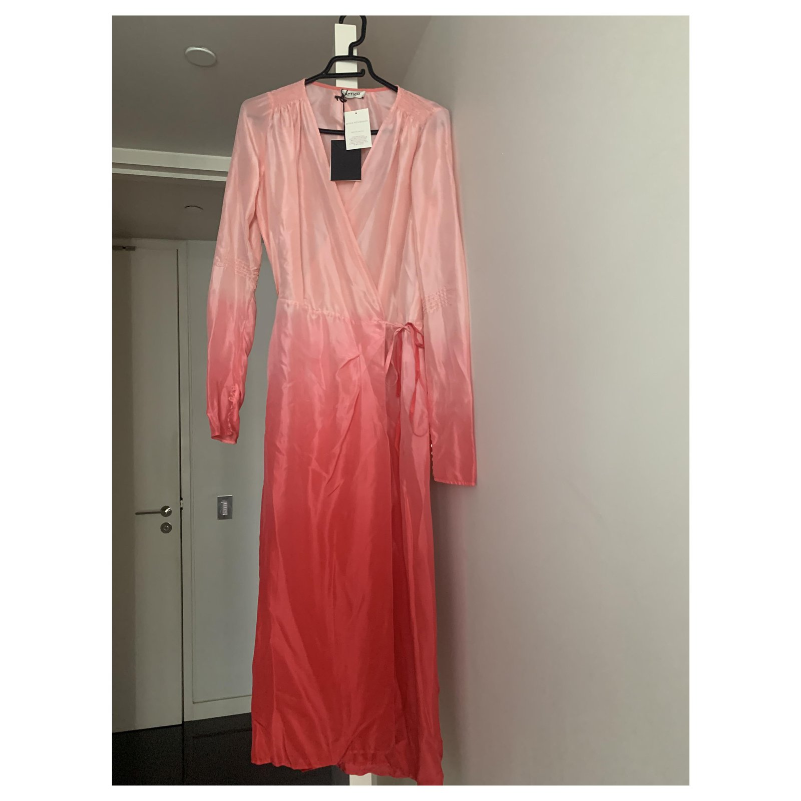 Attico Ombre Dress Pink Silk ref.205191 Joli Closet