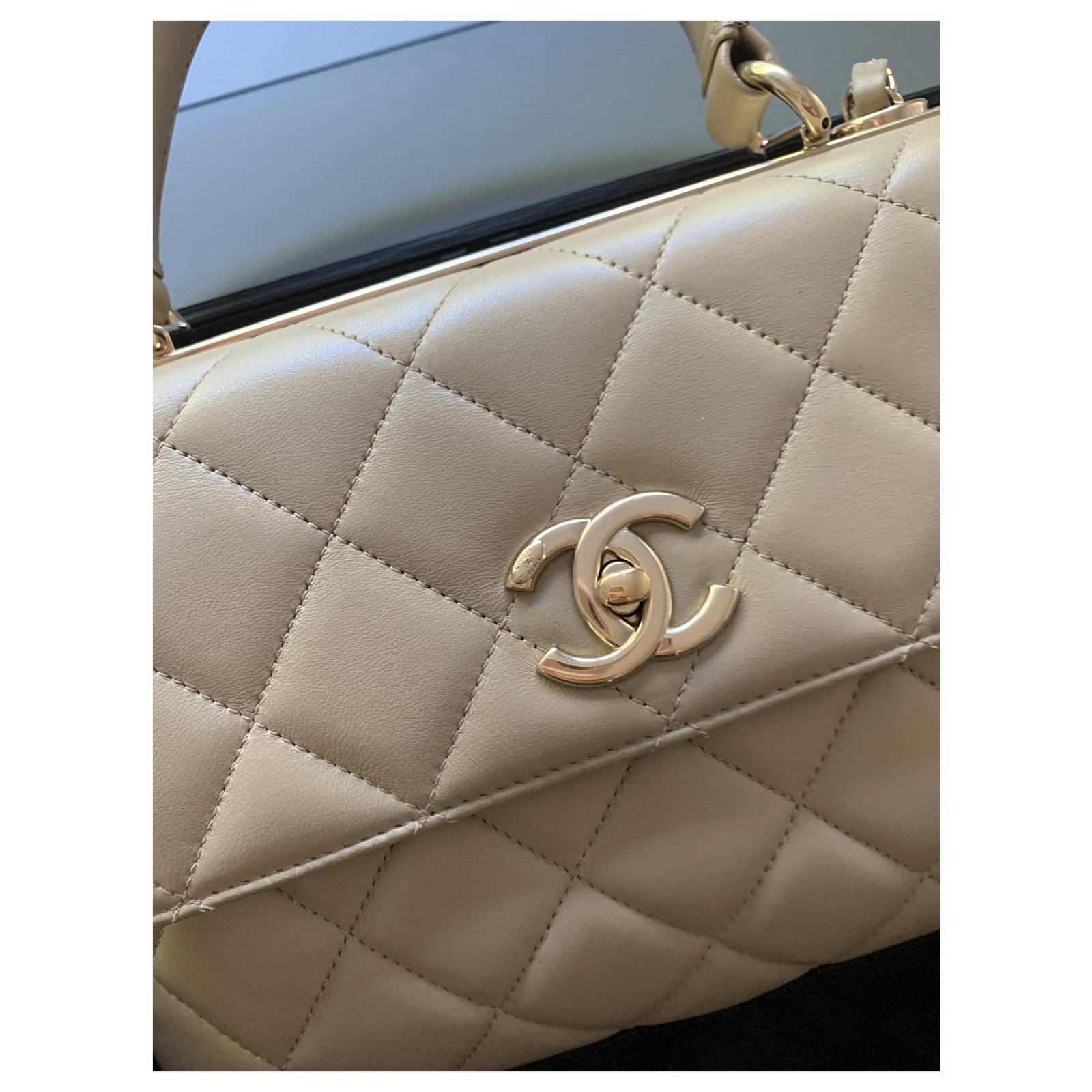 Chanel Trendy CC Beige Lambskin ref.205241 - Joli Closet