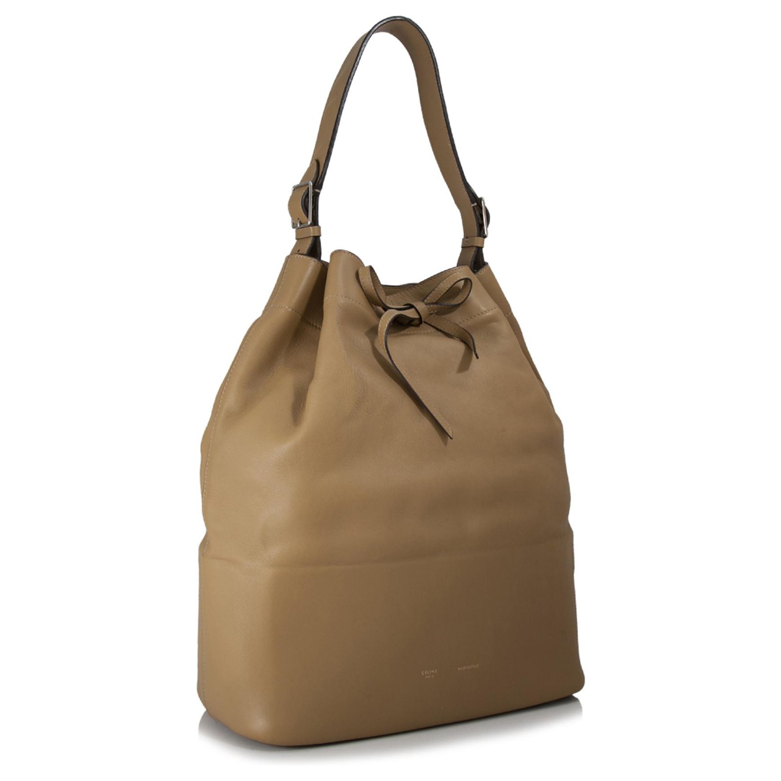 Sac seau handbag Celine Brown in Plastic - 25101313