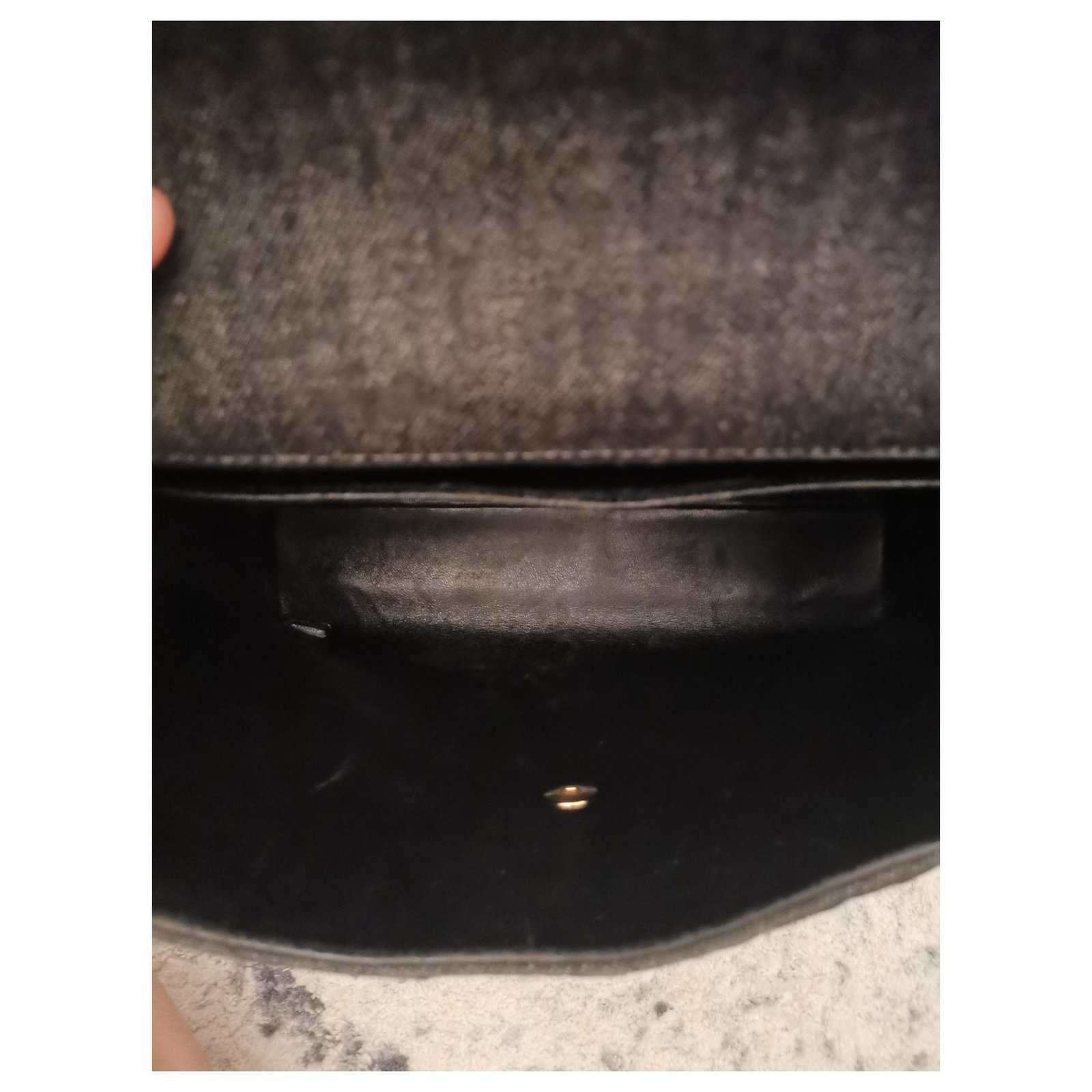 Vintage Chanel denim CC turnlock top handle tote bag Black Cotton  ref.205482 - Joli Closet