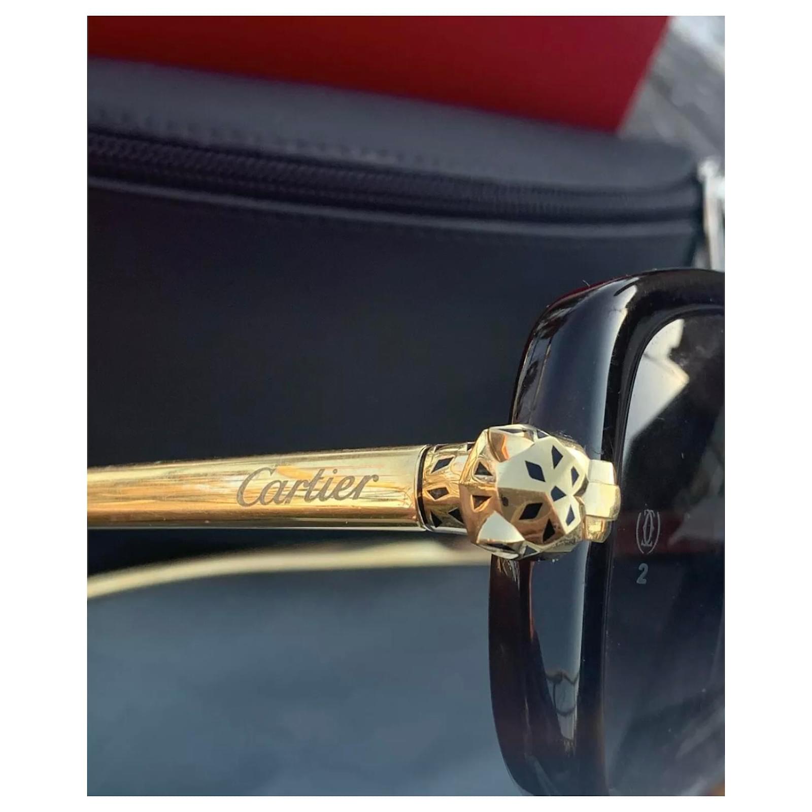 Cartier panther Dark brown Metal ref.205678 - Joli Closet