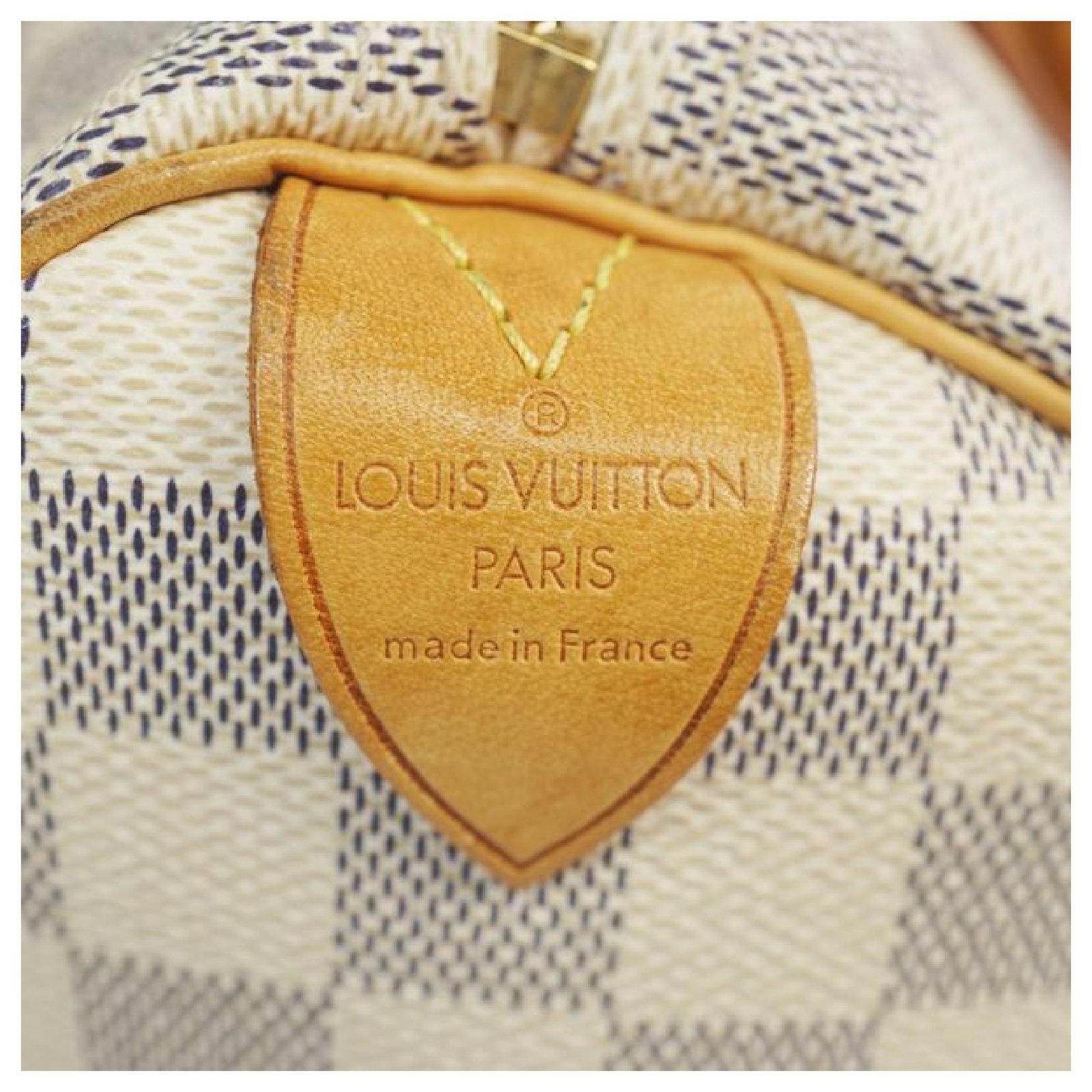 NEW! Genuine Louis Vuitton Damier Azur Canvas N41371 SPEEDY 25