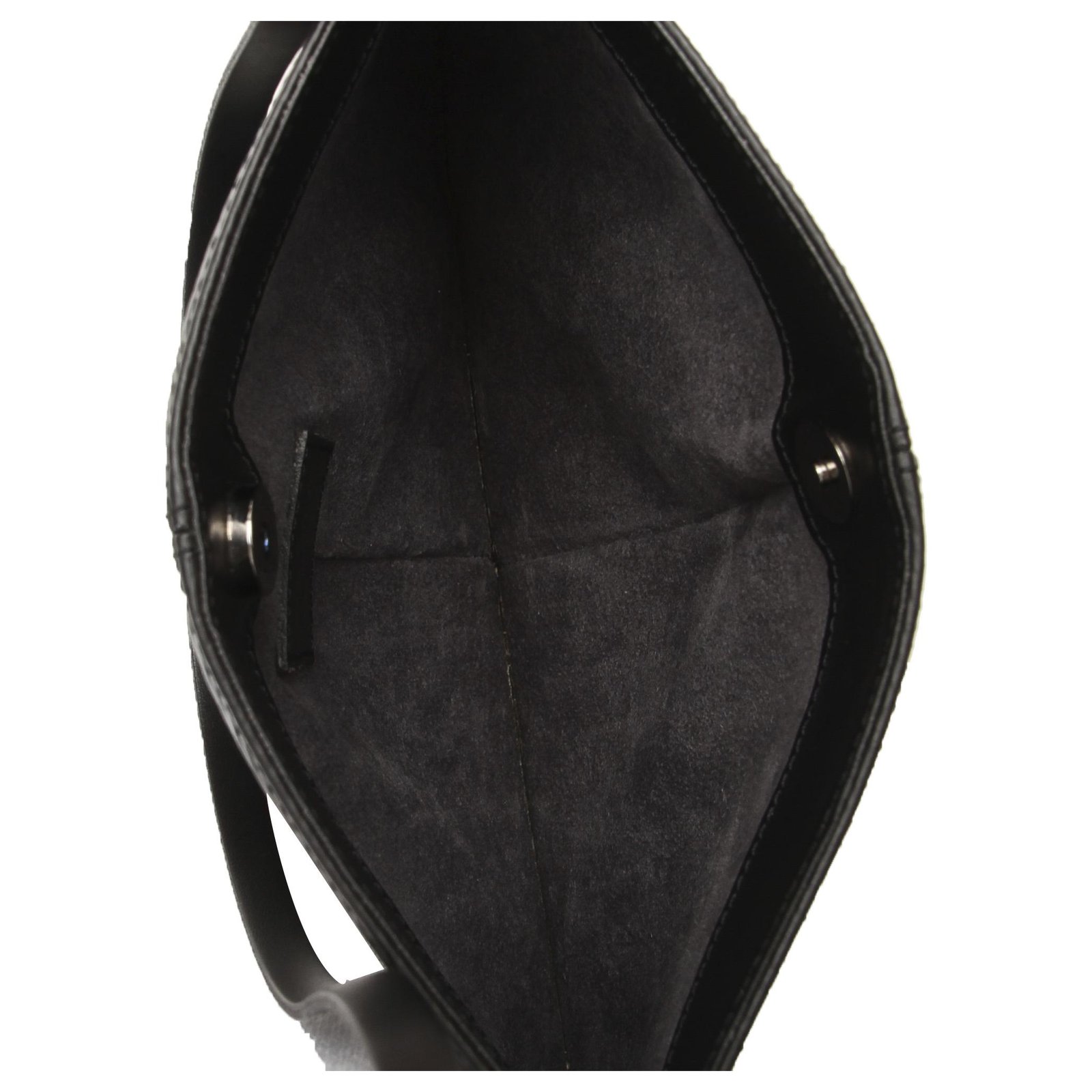 Louis Vuitton Black Epi Demi Lune Pochette Leather ref.206260