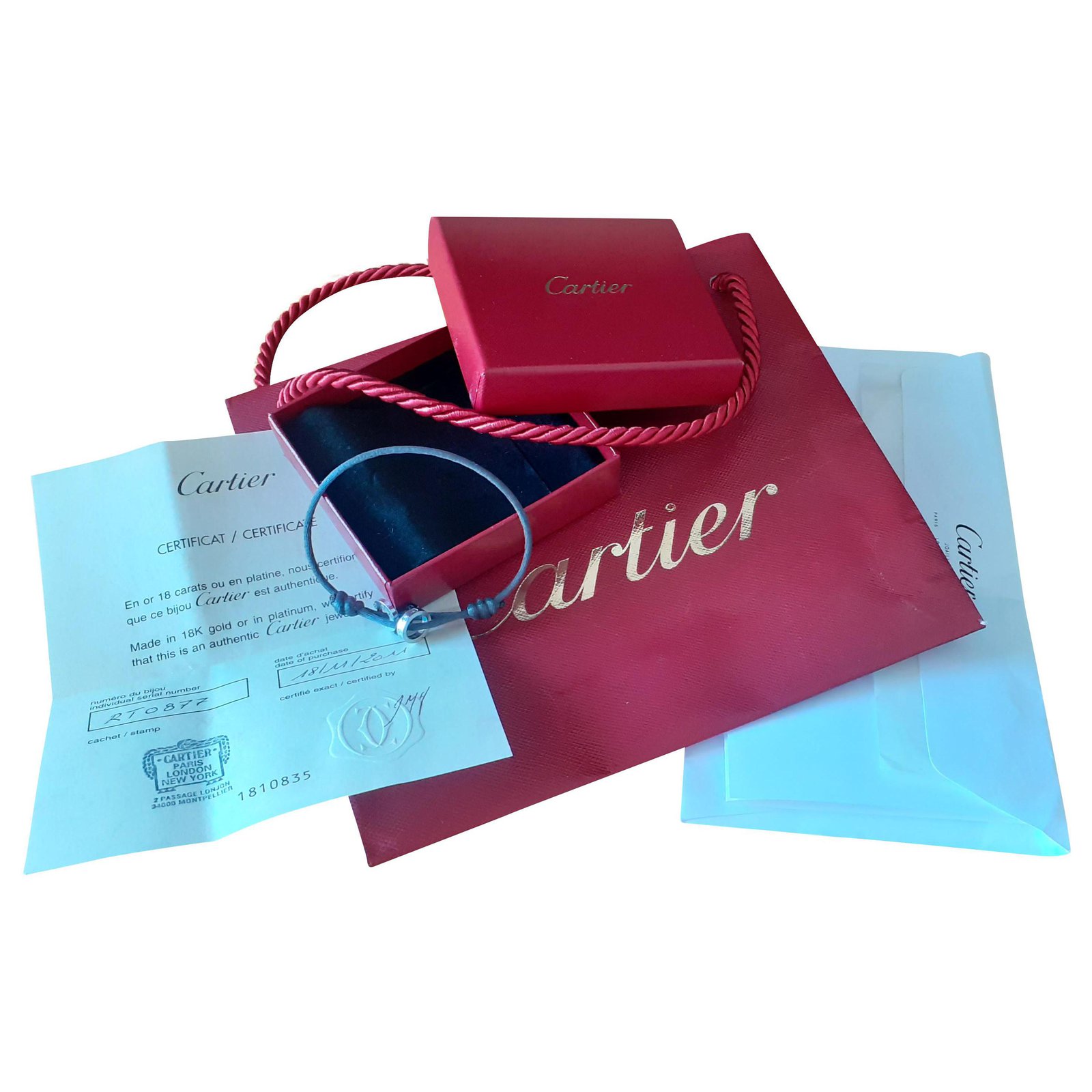 CARTIER BABY LOVE LIMITED EDITION ARMBAND Silber Weißgold ref.206673