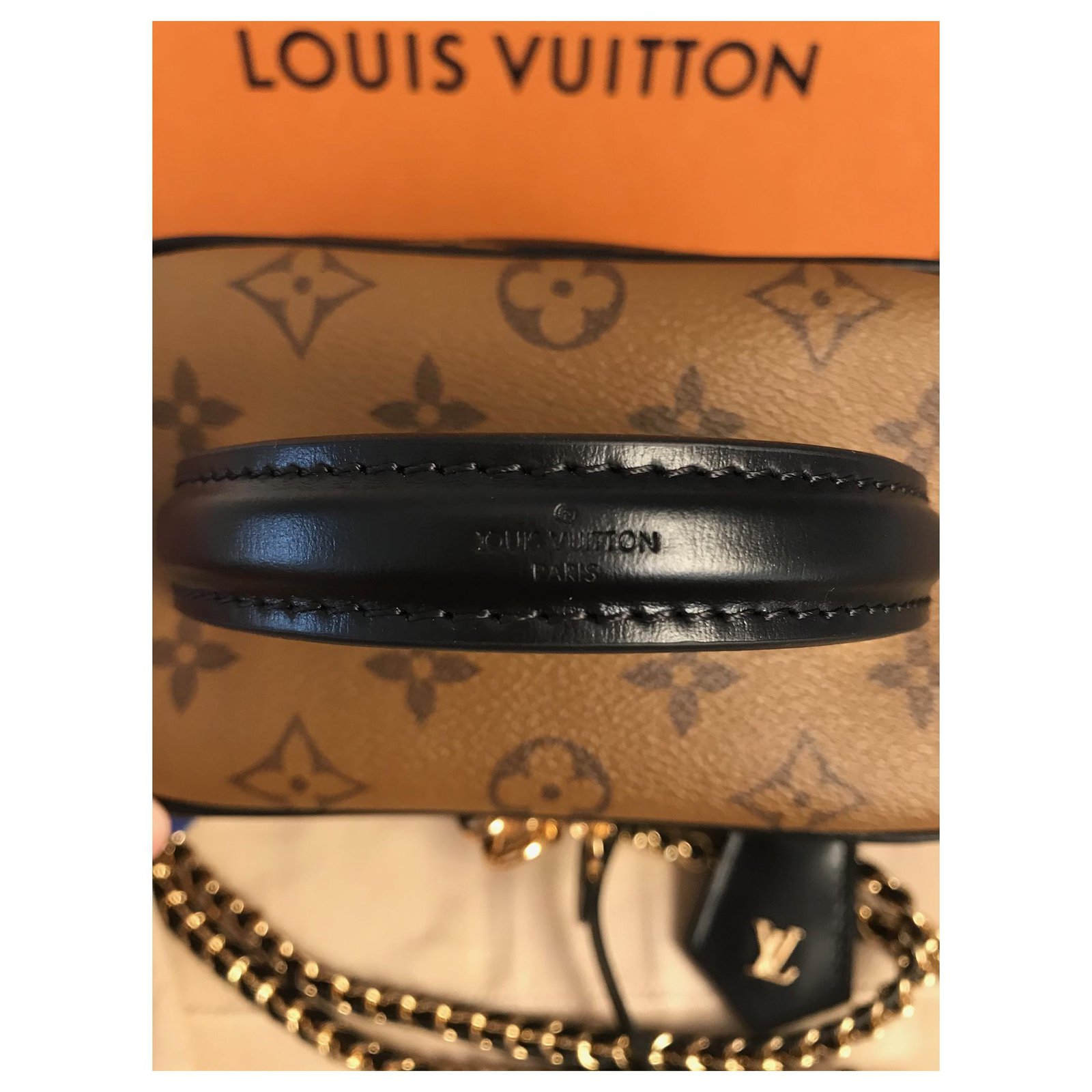 LOUIS VUITTON LV POUCH3 Neuve Dark brown Leather ref.217031 - Joli Closet