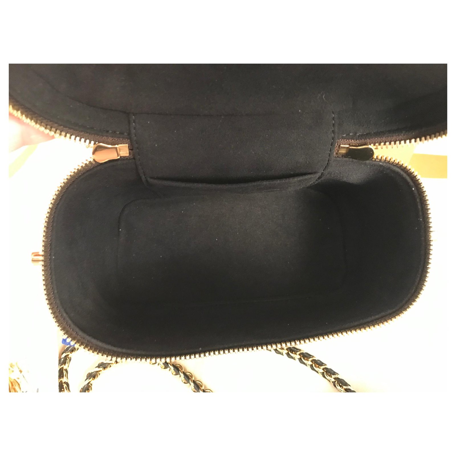 Louis Vuitton Pochette Félicie Black Beige Leather ref.662816 - Joli Closet