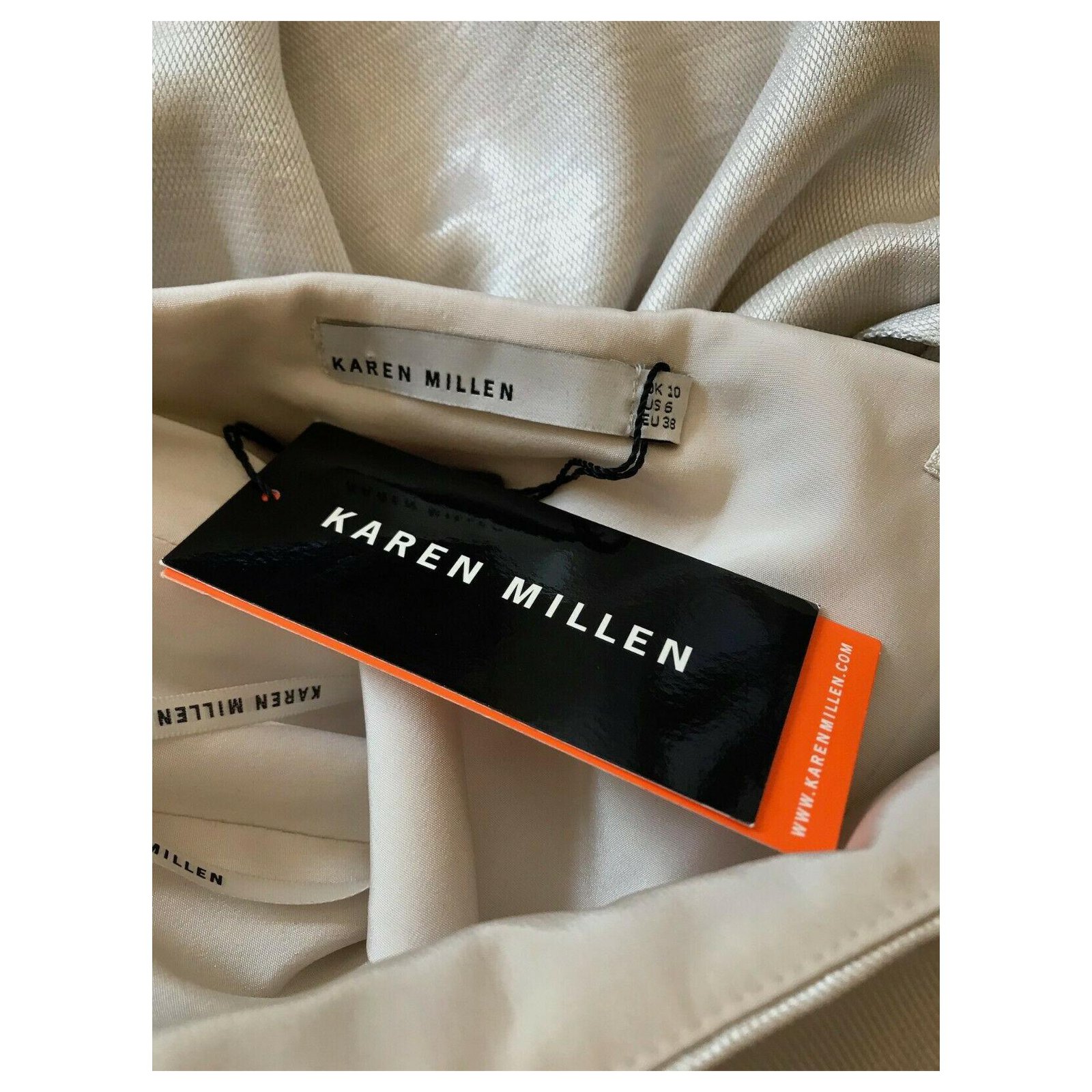 Karen Millen Dresses Silvery Polyester Viscose ref.207006 - Joli 