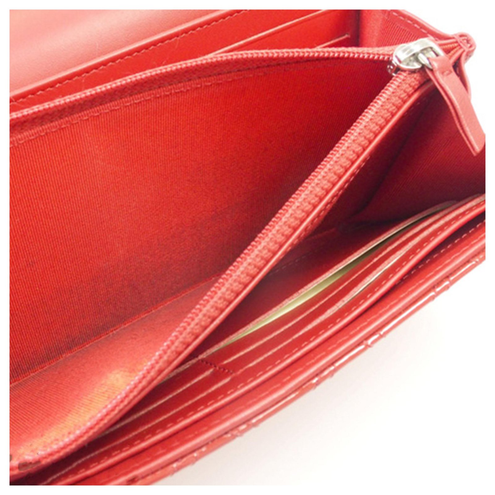 Chanel red leather wallet – FriendshopLondon