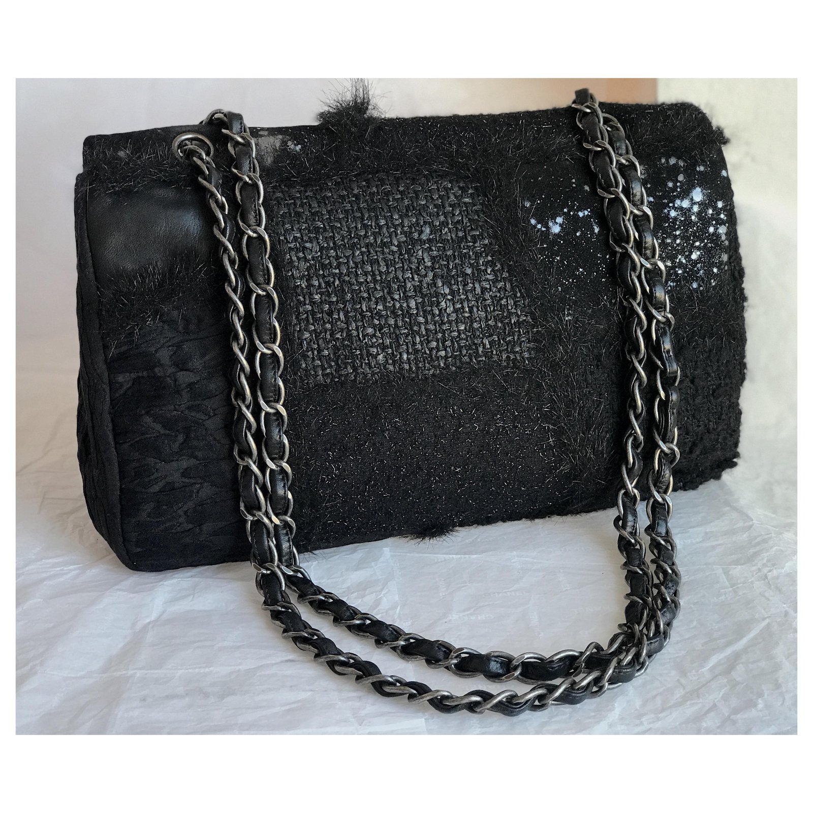Chanel Early 2000's Tweed Flap Bag | Foxy Couture Carmel