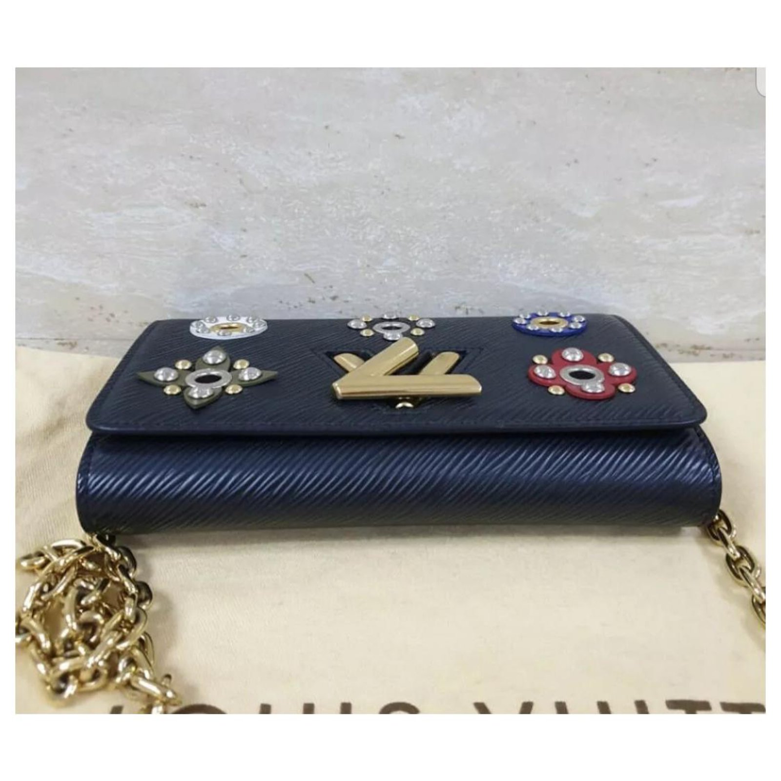 Louis Vuitton Twist Monogram Flower Wallet On Chain Bag Multiple colors  Leather ref.208220 - Joli Closet