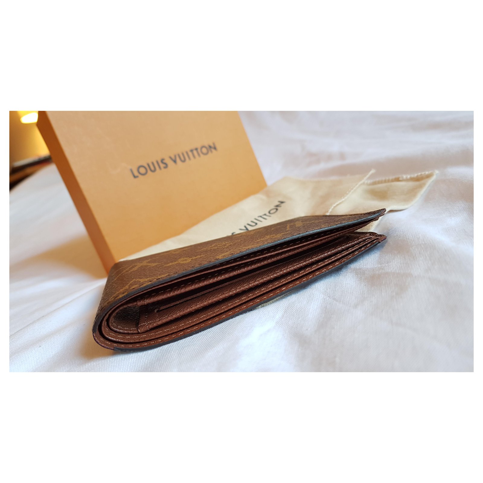 Louis Vuitton MULTIPLE PORTFOLIO Brown Leather ref.208330 - Joli Closet