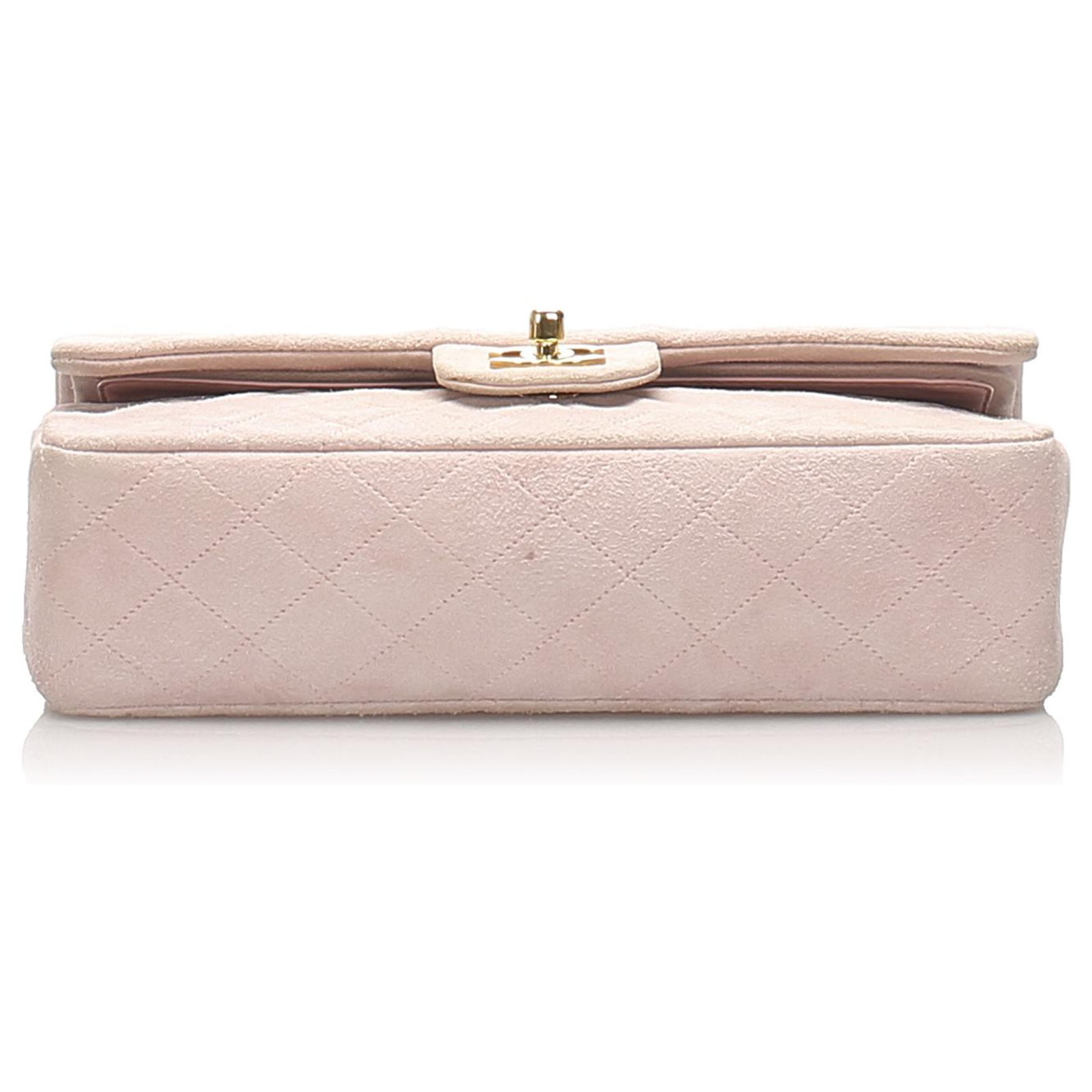 Chanel Pink Classic Small Suede Leather lined Flap Bag ref.208590 - Joli  Closet