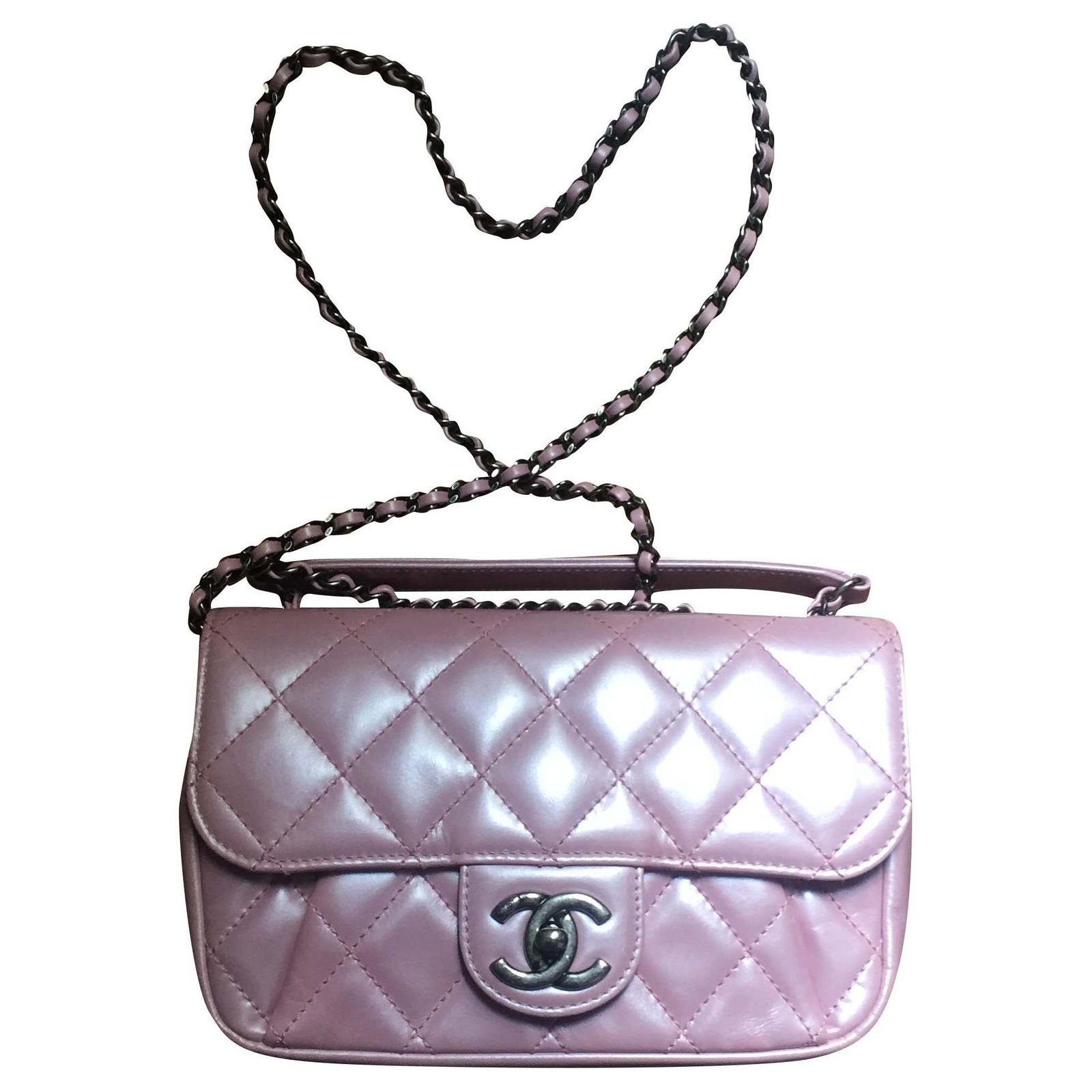 Chanel timeless baby pink bag Leather ref.209084 - Joli Closet