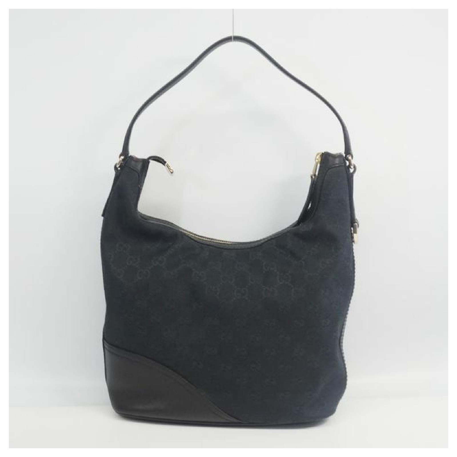 バッグ GUCCI One shoulderbag GG hobo black Gucci one shoulder Interlocking Womens shoulder bag 182491 black