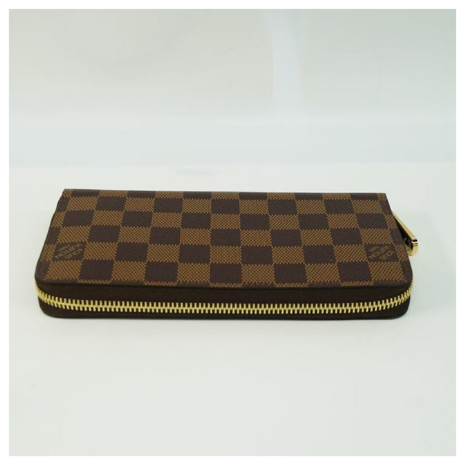 LOUIS VUITTON round zipper Zippy Wallet unisex long wallet N41661 damier  ebene Cloth ref.210013 - Joli Closet