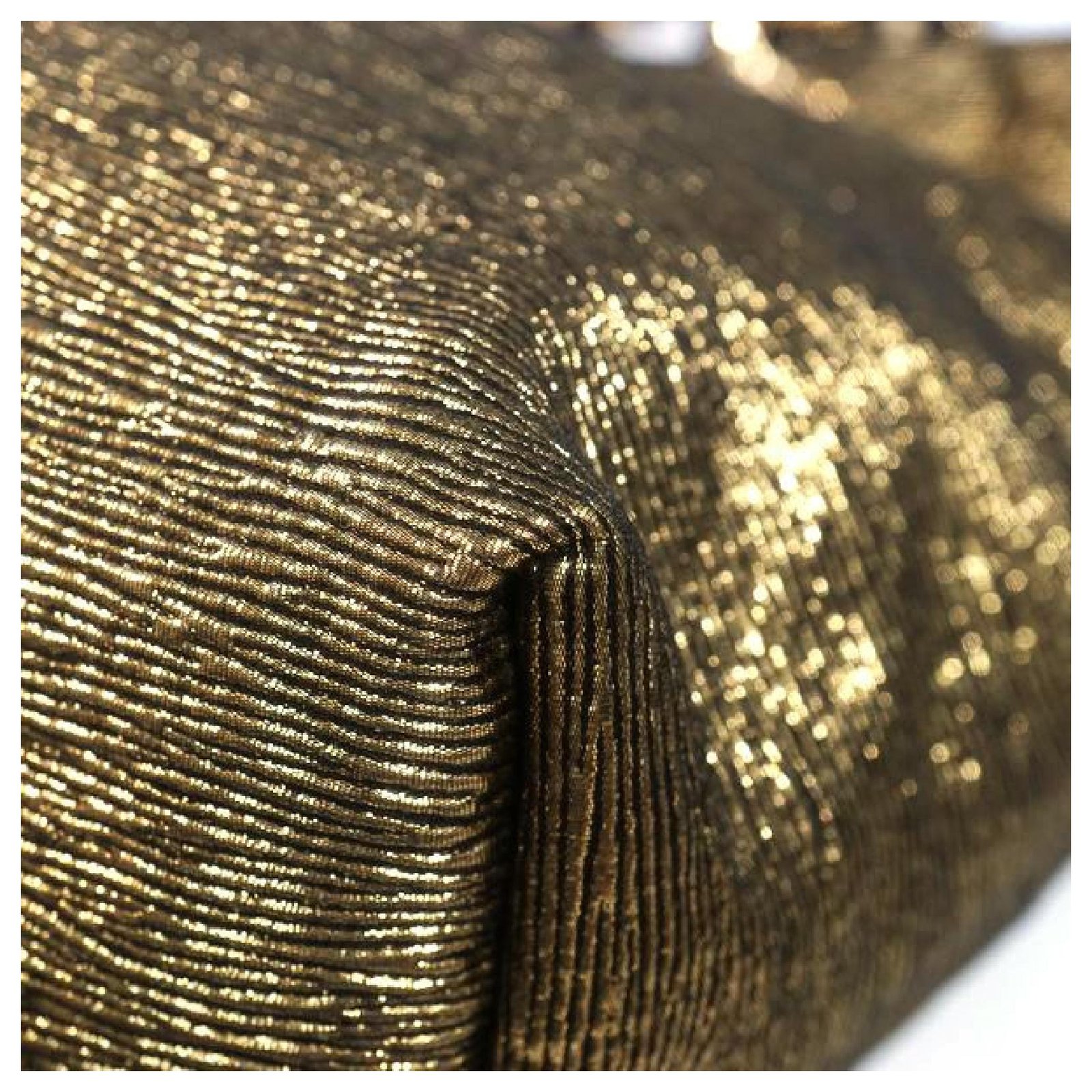 Louis Vuitton Automne-Hiver 2009-10 tote bag M40284 gold x black Golden  Leather Nylon ref.210043 - Joli Closet