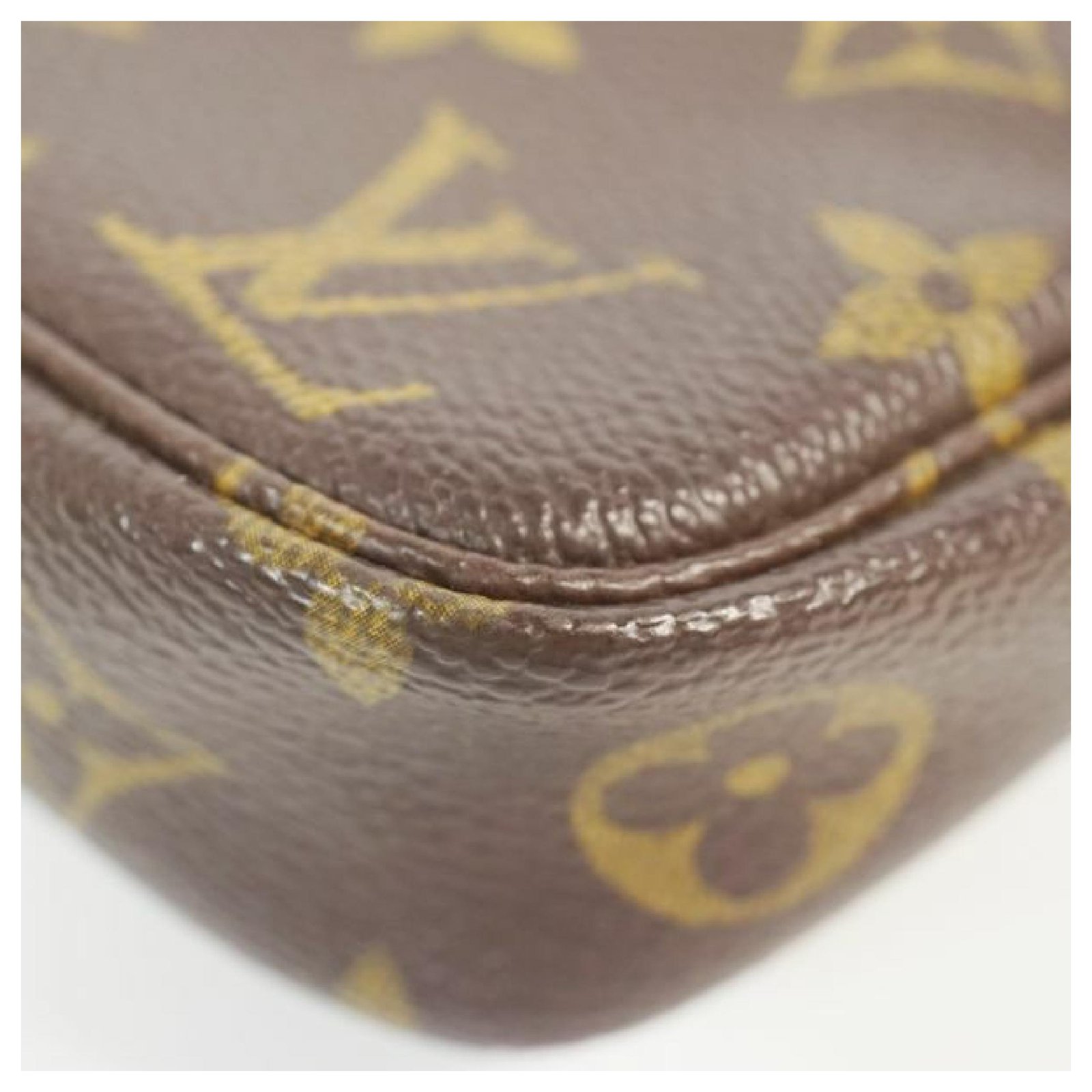 Louis Vuitton Monogram Pochette Accessoires M40712 Brown Cloth ref