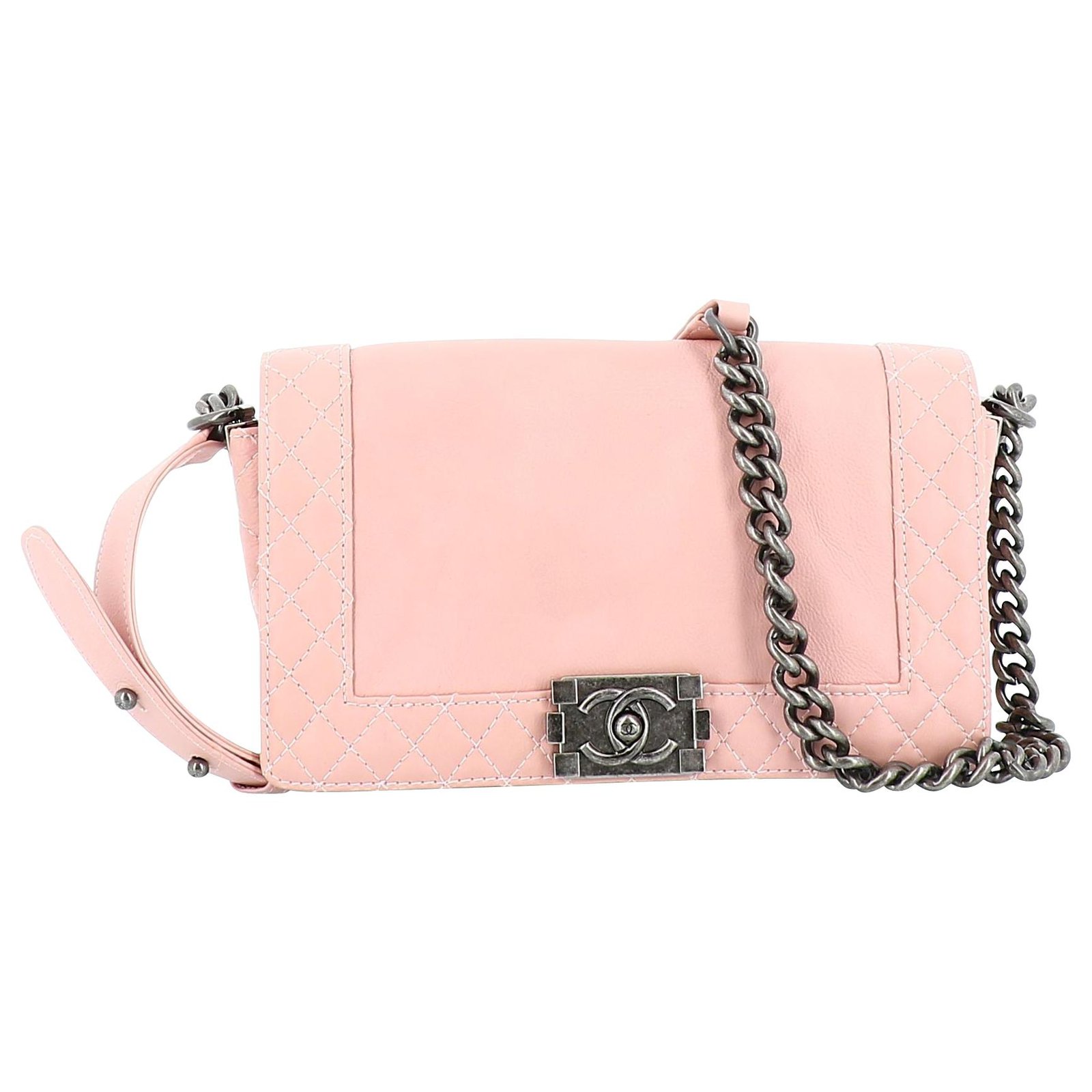 Chanel Boy Pink Leather ref.210710 - Joli Closet