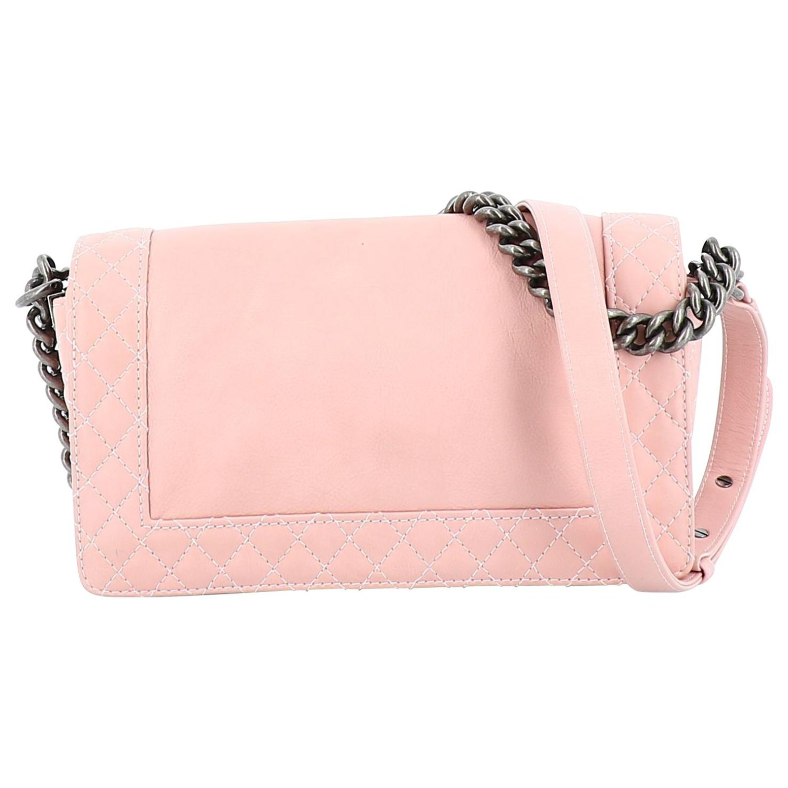 Chanel Boy Pink Leather ref.210710 - Joli Closet