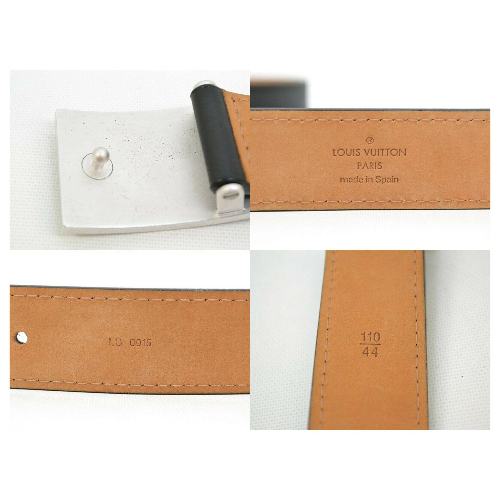 Louis Vuitton Belt Black Leather ref.211295 - Joli Closet