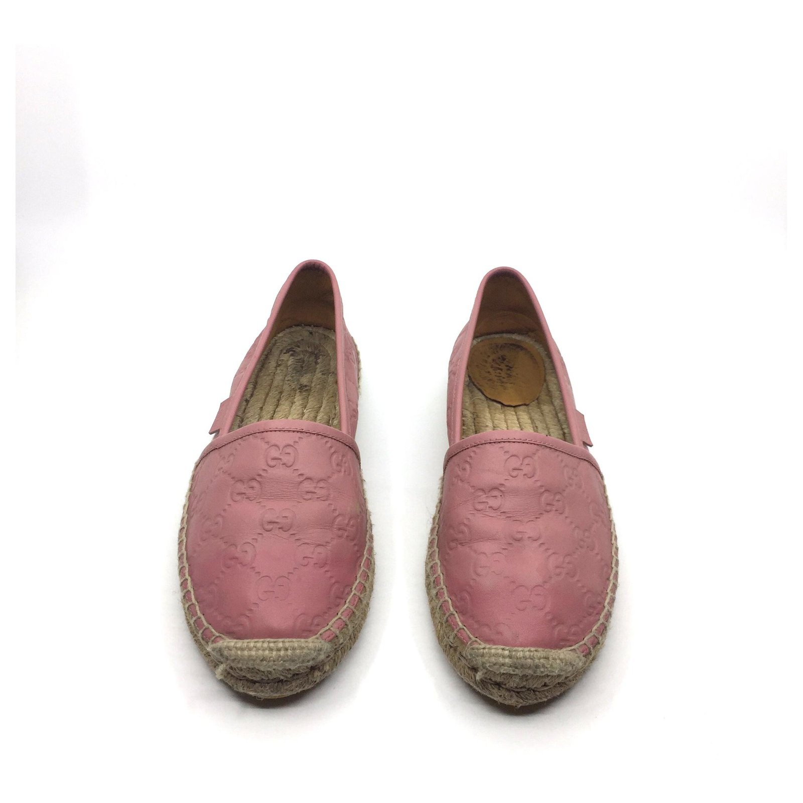 Leather espadrilles Louis Vuitton Pink size 37 EU in Leather - 33704083