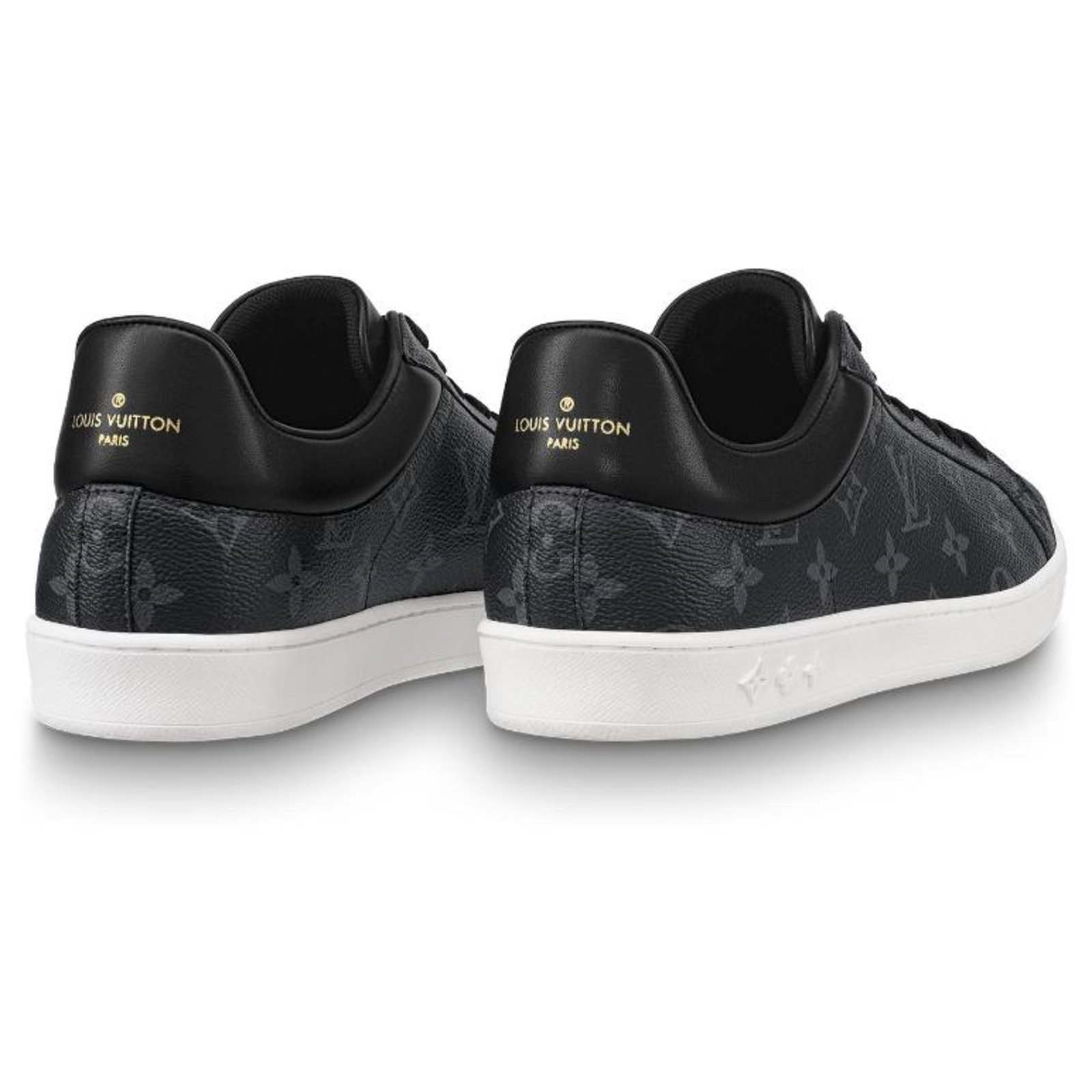 Louis Vuitton Men's Black Embossed Leather Luxembourg Sneakers Trainers sz  11/46 ref.364768 - Joli Closet