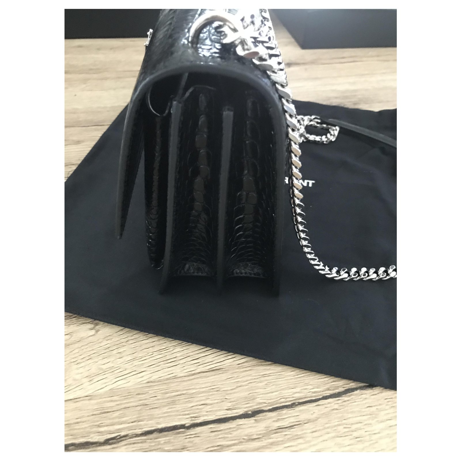 Yves Saint Laurent Sunset Bag Black Leather ref.71264 - Joli Closet
