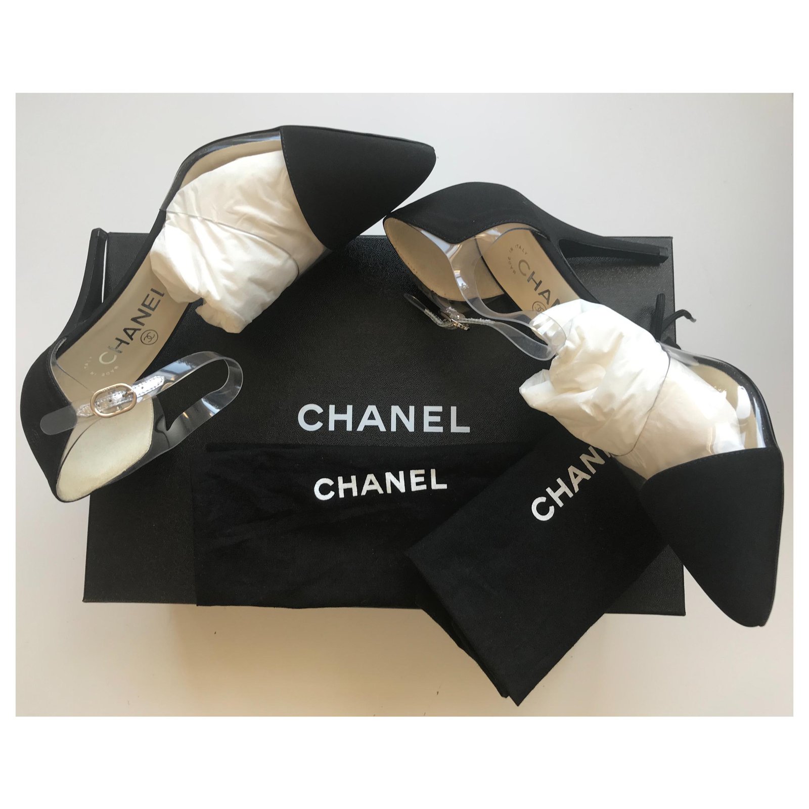 chanel shoes Black ref.483554 - Joli Closet