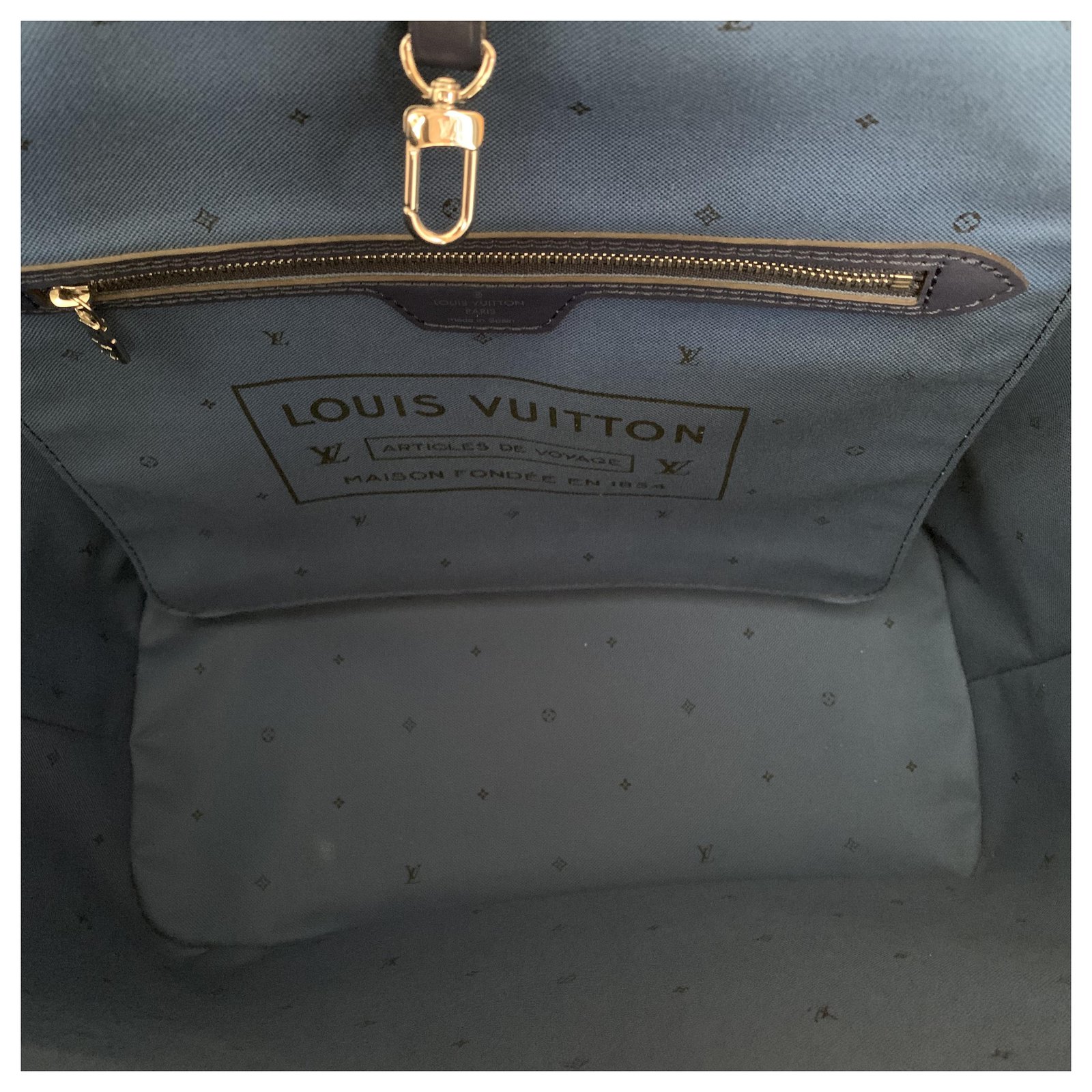 Louis Vuitton Neverfull MM collection Escale Azur summer 2020 Blue Cloth  ref.212521 - Joli Closet