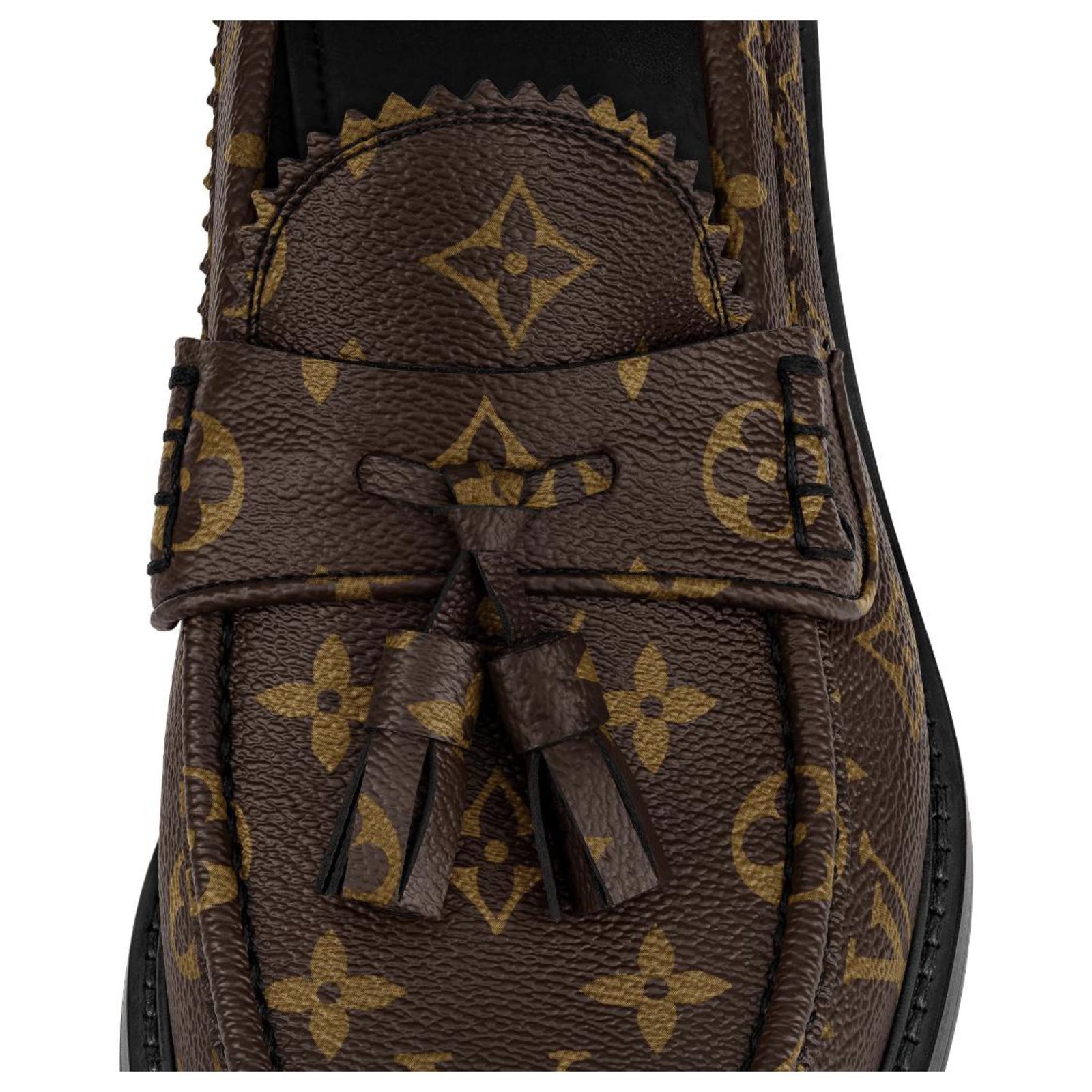 Louis Vuitton Voltaire Loafer Brown Cloth ref.273828 - Joli Closet
