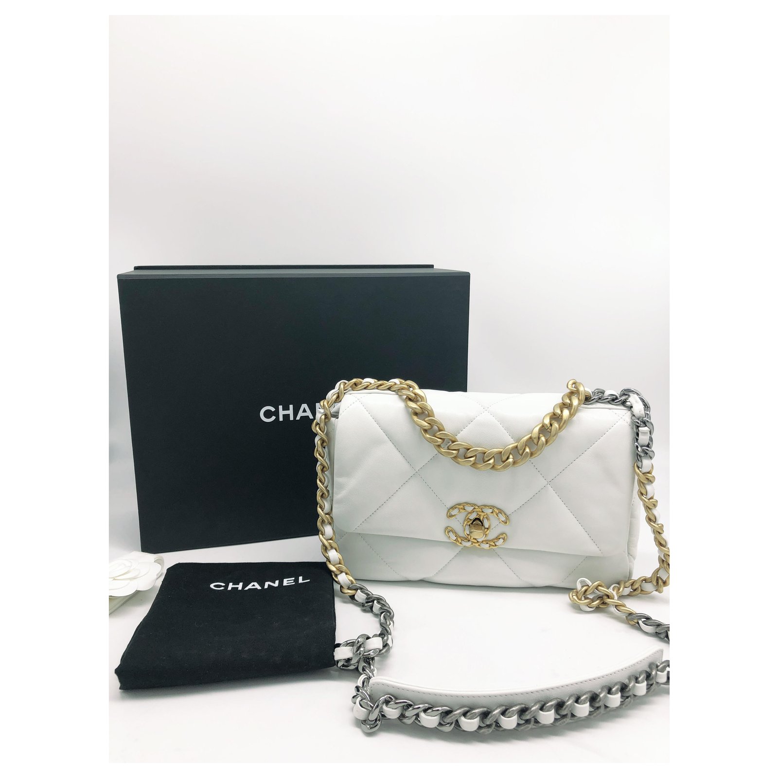 Chanel 19 Small Flap Bag Black Goatskin Mixed Hardware 20K – Coco Approved  Studio