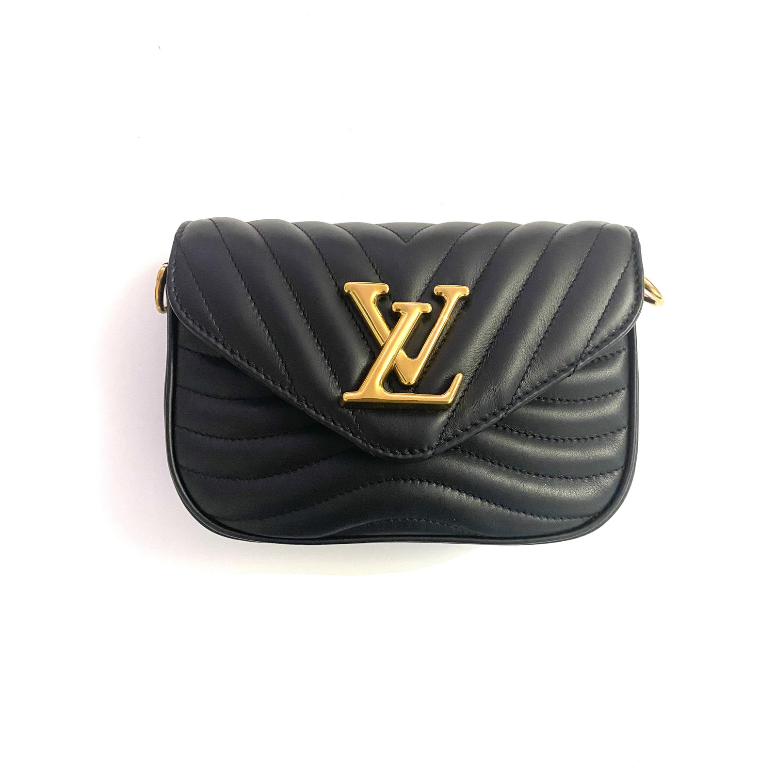 Louis Vuitton Multipochette Negro Cuero ref.244762 - Joli Closet