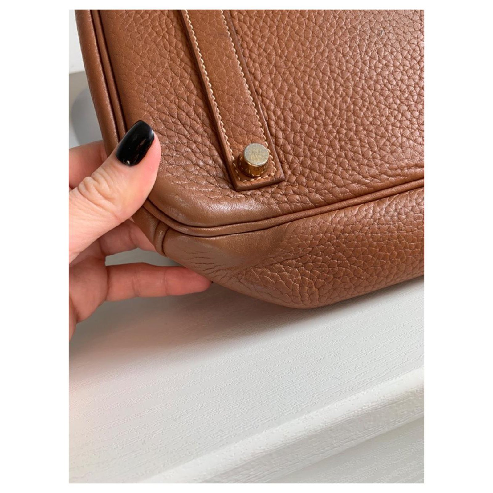 Acapulco Hermès Hermes Birkin handbag 35 taupe color Beige Leather  ref.247823 - Joli Closet