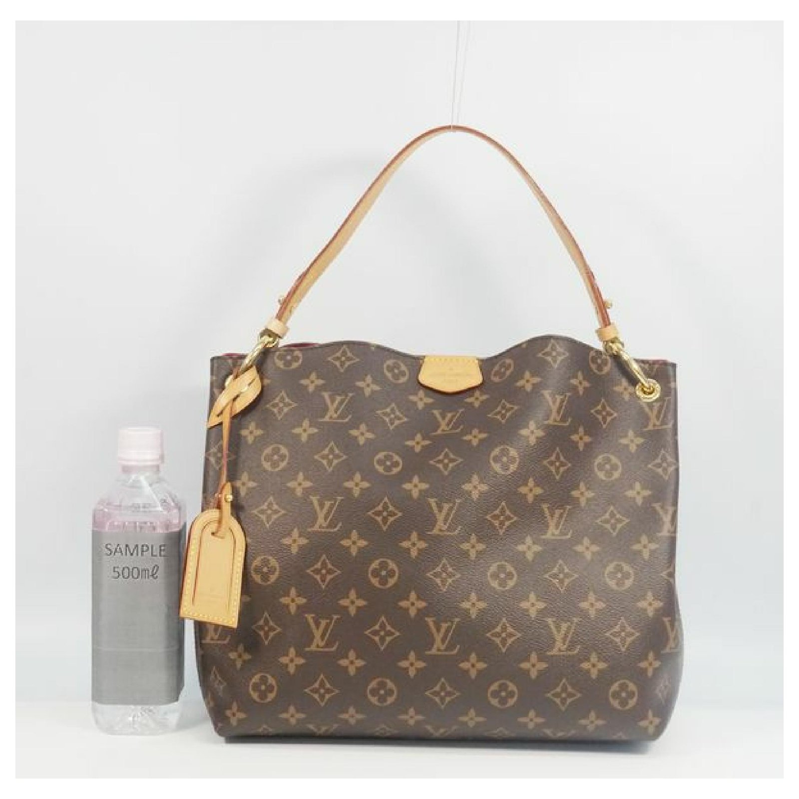 Louis Vuitton Monogram Graceful MM Pivoine Shoulder Bag M43703 Initials