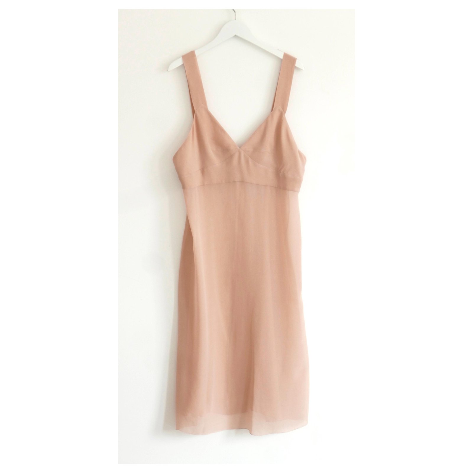 Chanel SS02 Vintage Silk Slip Dress Pink ref.213573 - Joli Closet