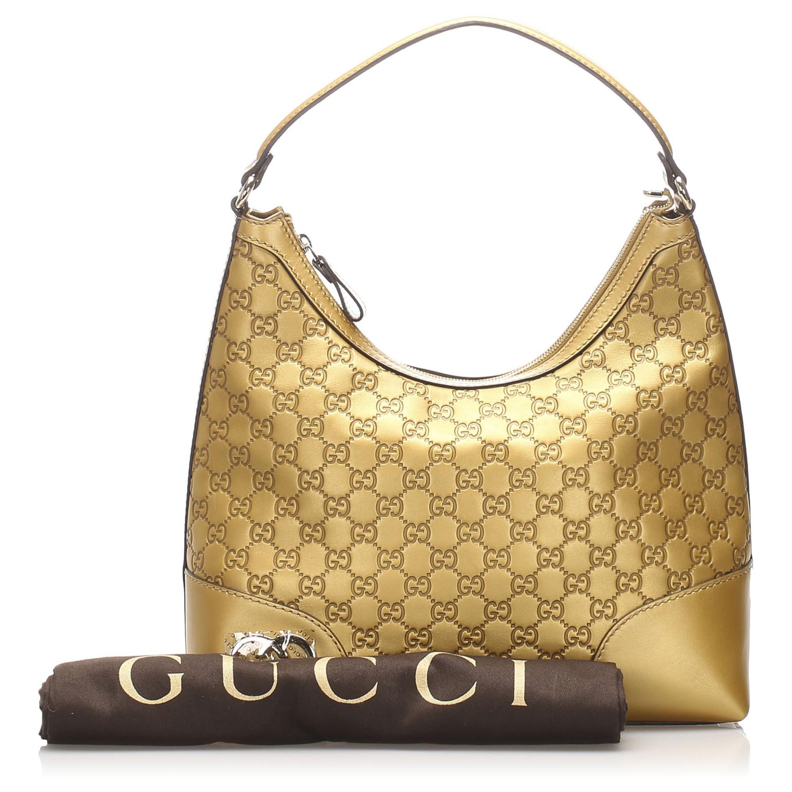 Gucci Gucci Gold Guccissima Lovely Shoulder Bag Handbags Leather Pony Style Calfskin Golden Ref Joli Closet