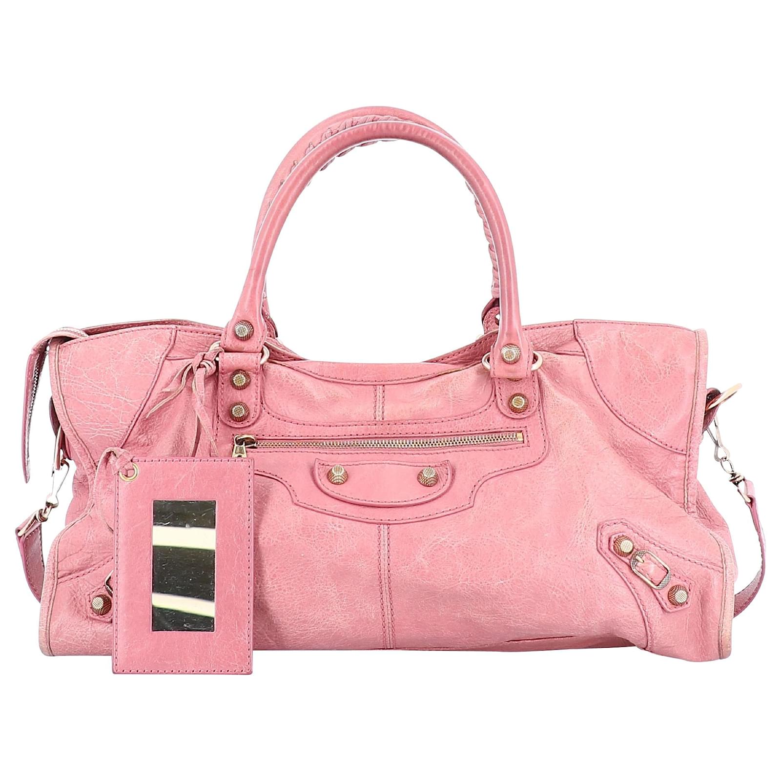 balenciaga city mini pink